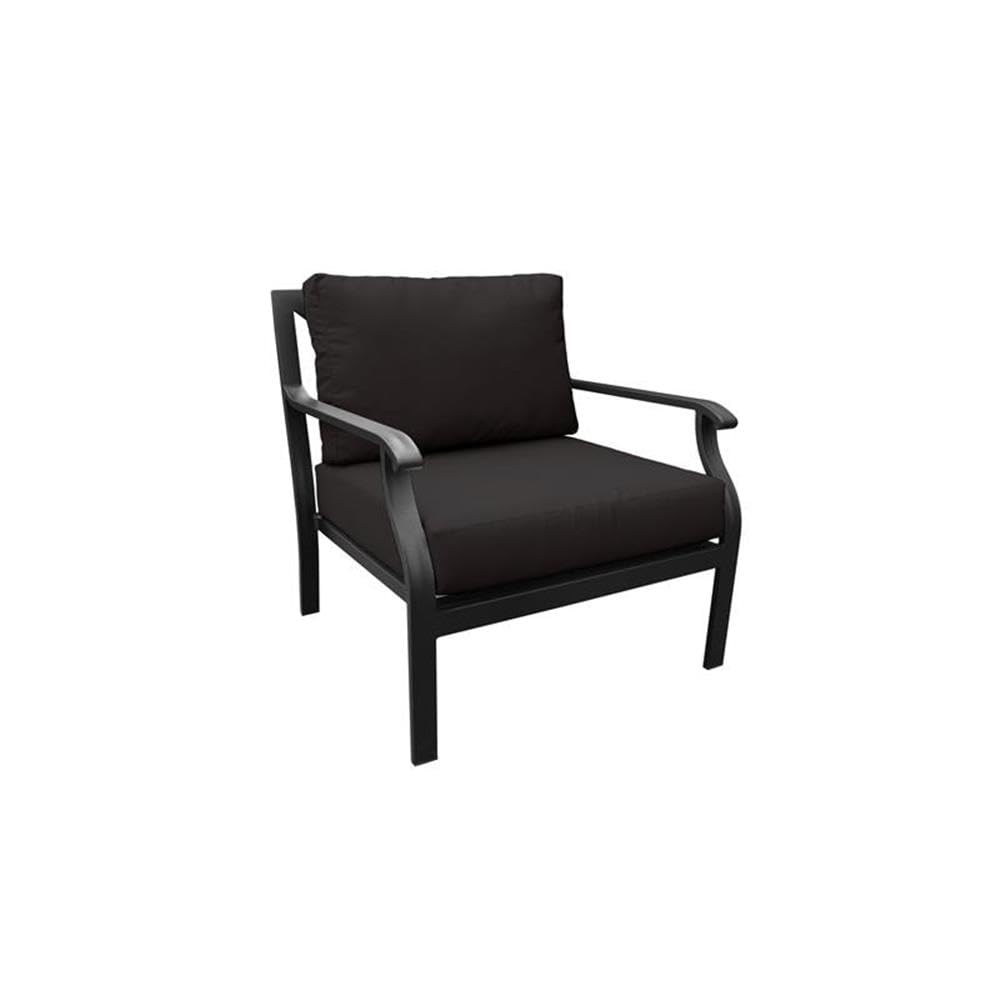 TK Classics Kathy Ireland Madison Ave. 2-Piece Aluminum Patio Furniture Set in Black - Outdoor Dining Set for Garden, Poolside & Backyard Relaxation
