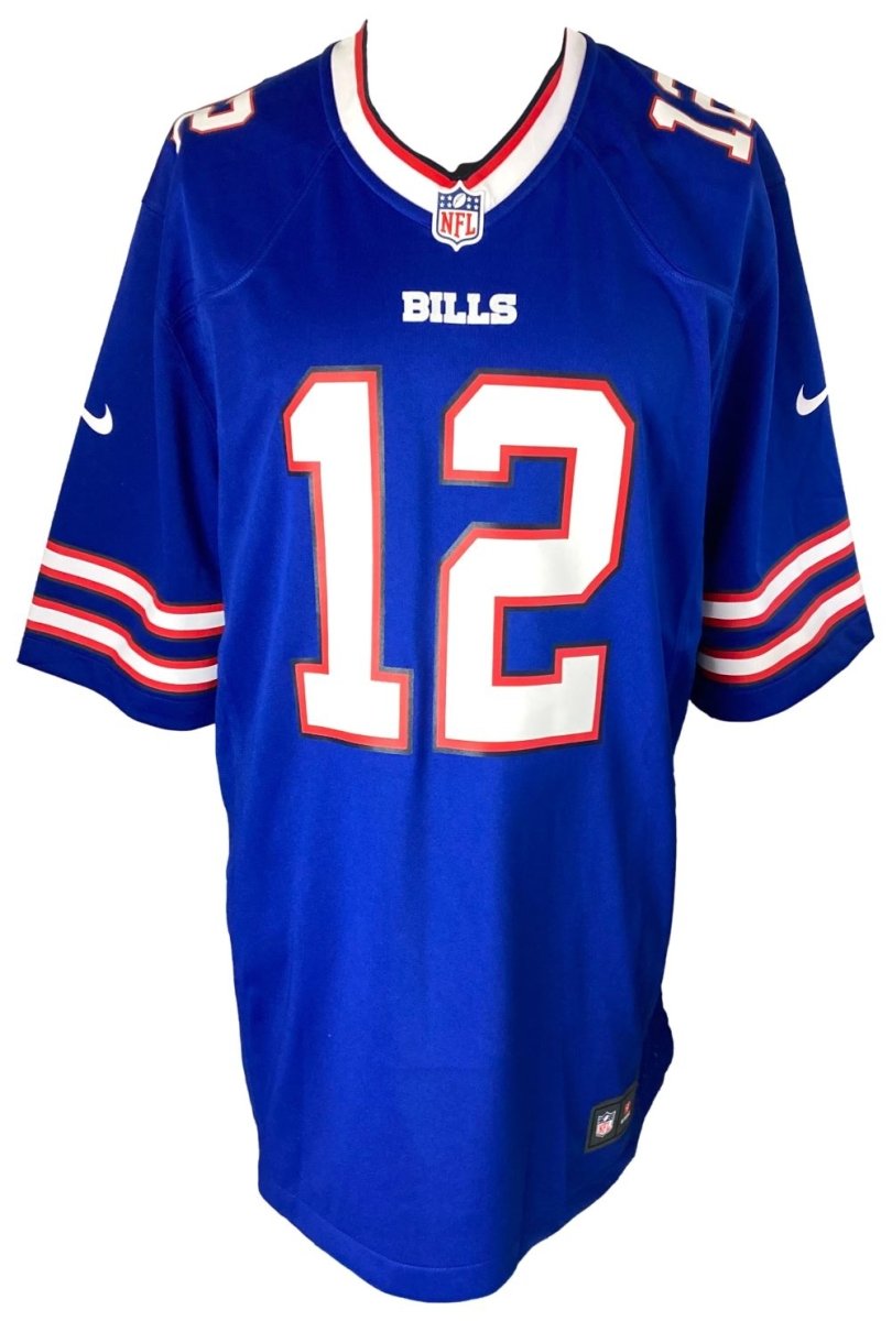 Jim Kelly Autographed Buffalo Bills Blue Nike Game Jersey - Limited Edition with COA - Perfect for NFL Fans, Collectors & Sports Memorabilia Enthusiasts - Great for Display, Gifts & Game Day Spirit