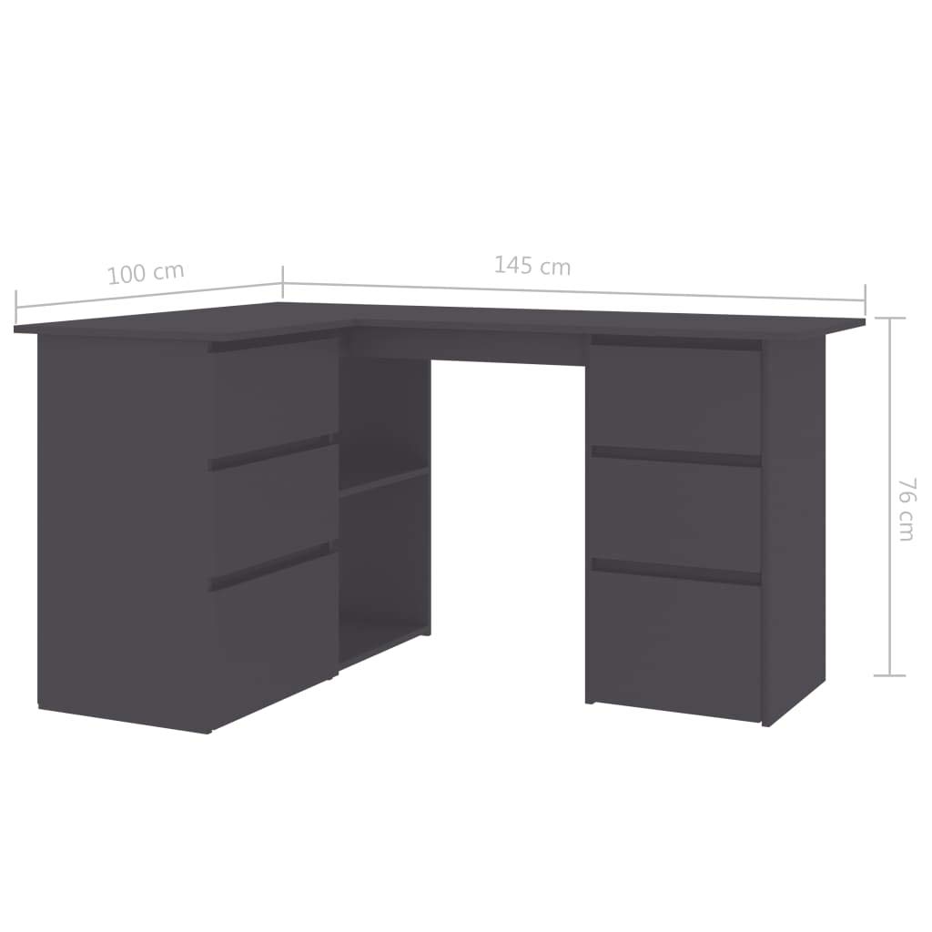 Industrial Home Office Desk with Drawers - 57.1