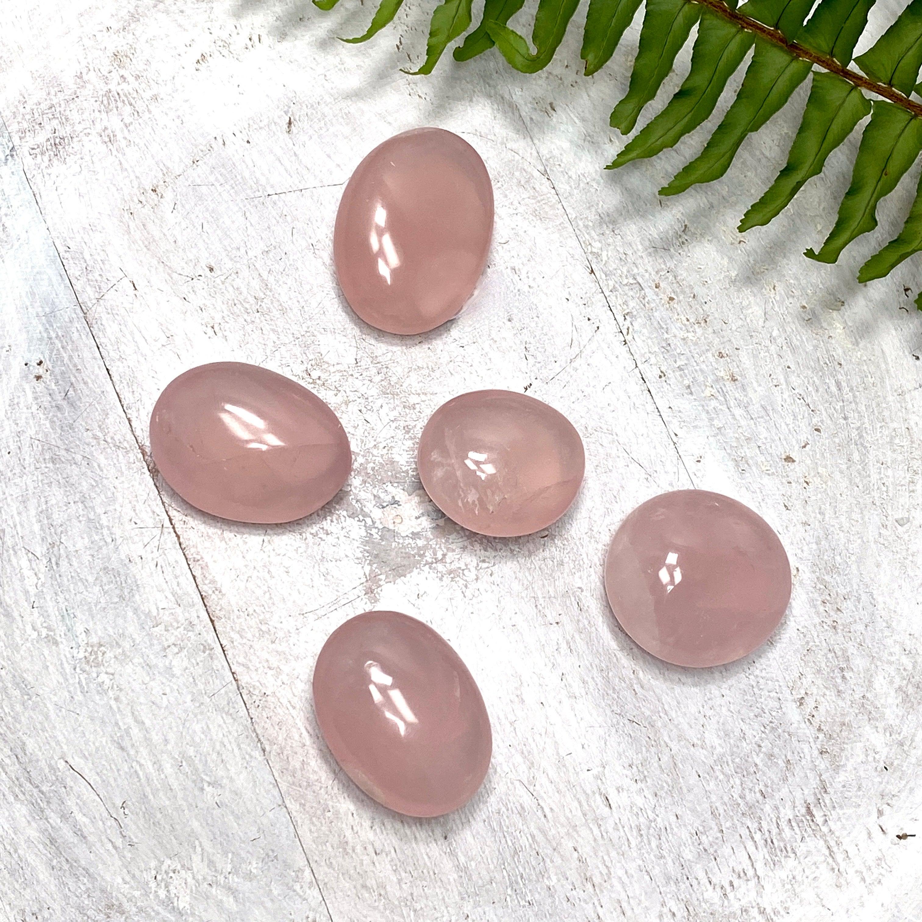 Rose Quartz Palm Stone - Natural Healing Crystal for Stress Relief & Emotional Balance | Perfect for Meditation, Reiki, and Home Decor
