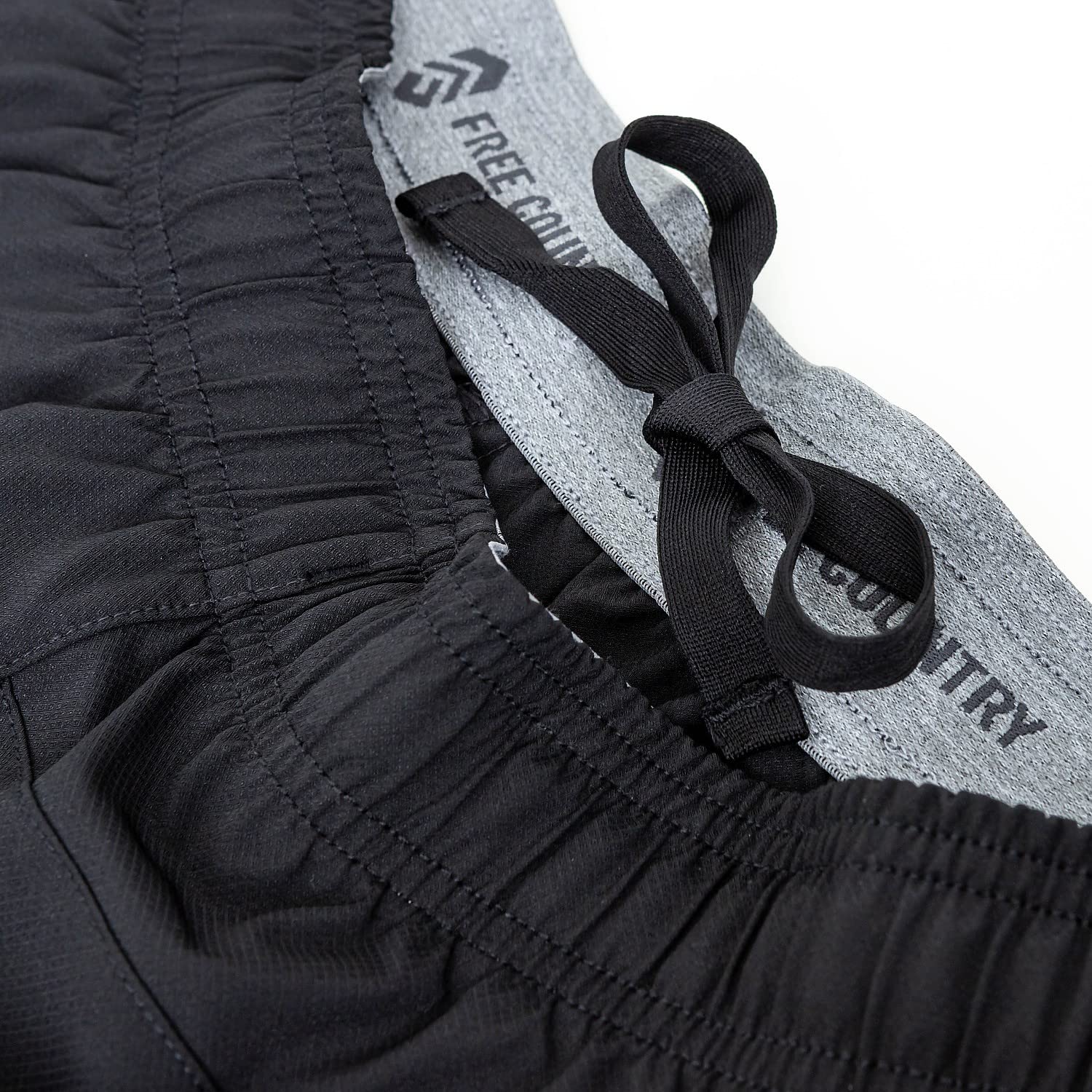 Free Country Men's Tech Stretch Short II - Breathable Quick-Dry Athletic Shorts for Running, Gym & Outdoor Activities | Comfortable Stretch Fabric with Pockets