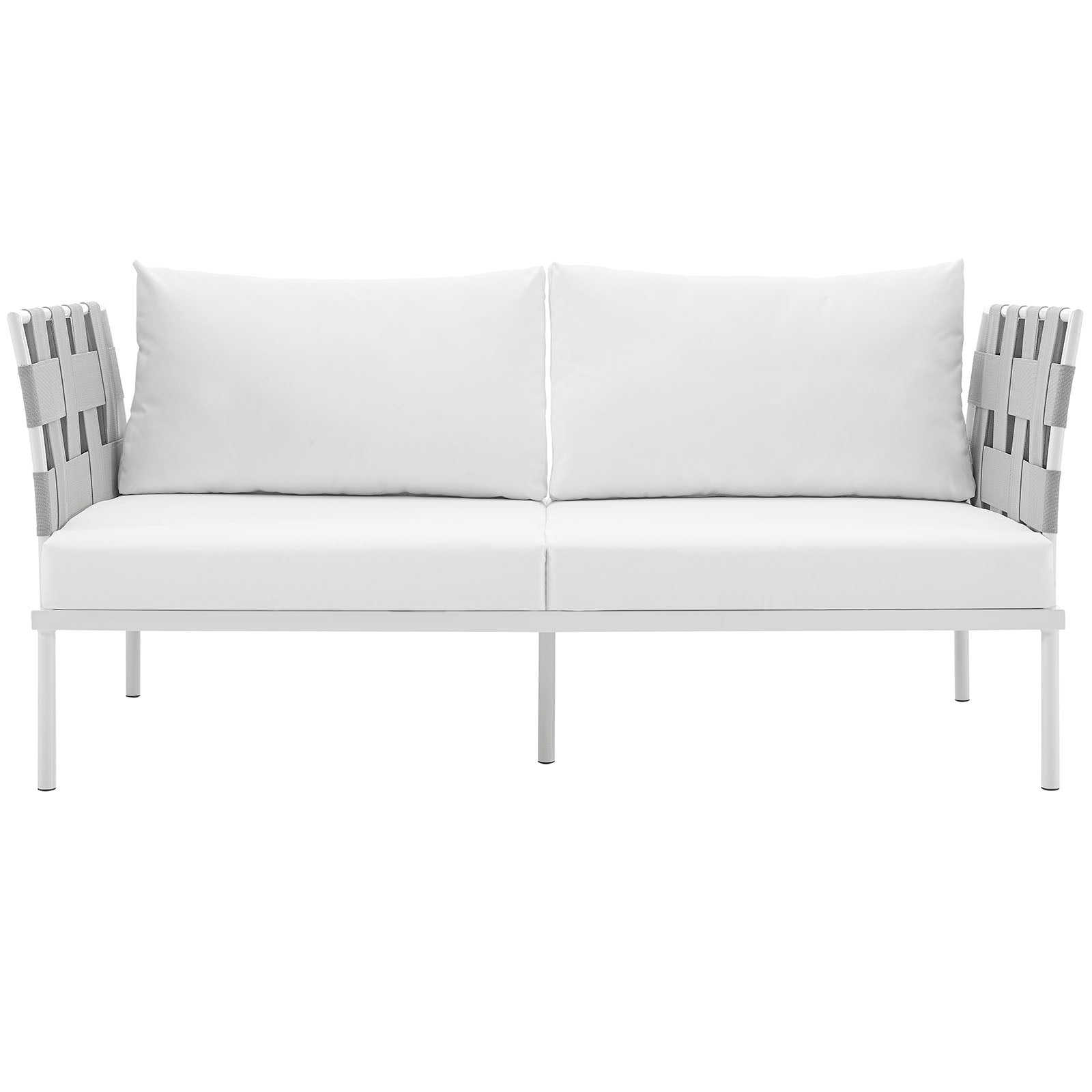 Harmony Outdoor Patio Aluminum Loveseat - Lightweight & Durable Garden Furniture for Backyard, Poolside & Balcony Relaxation