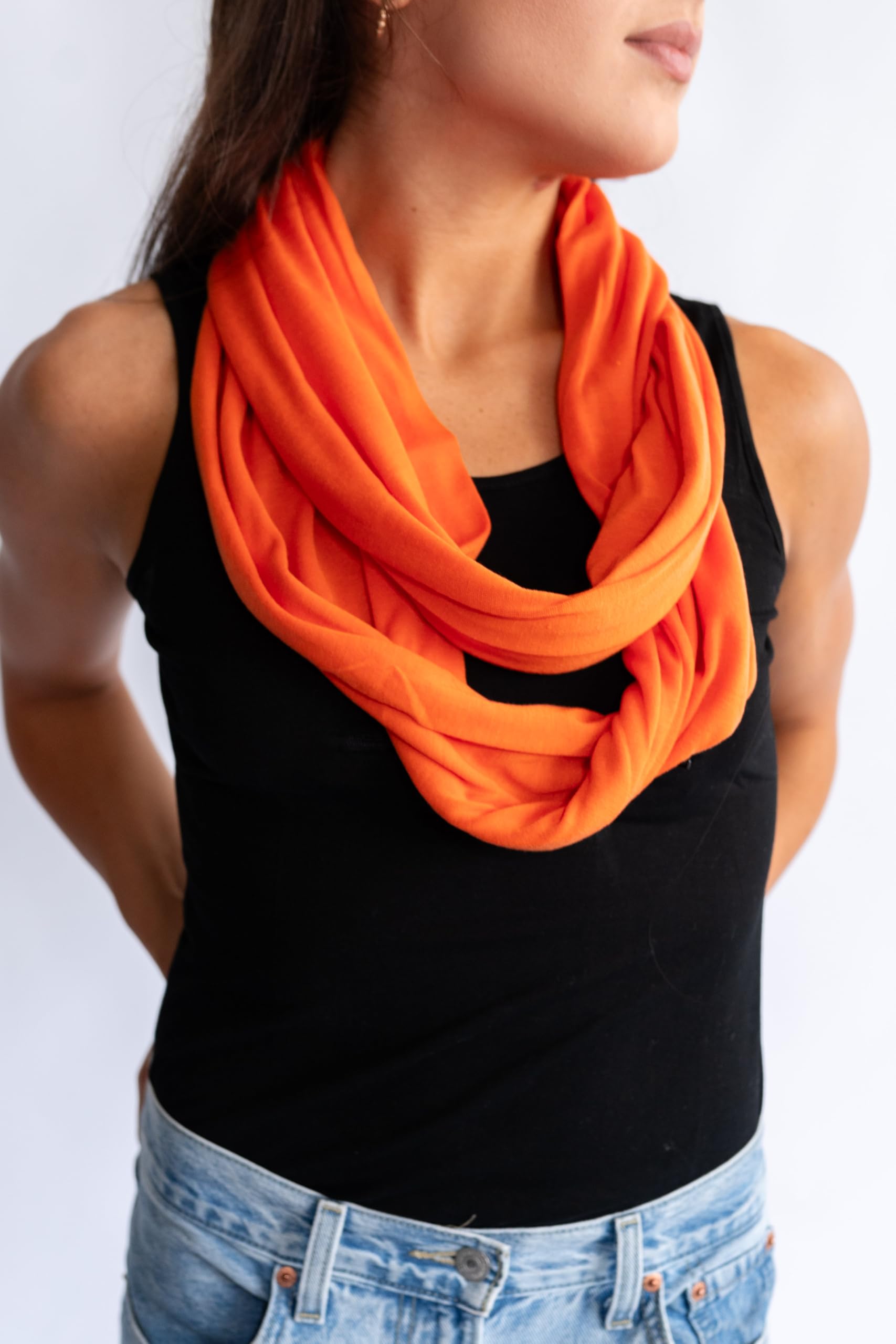 Clever Travel Companion Infinity Scarf with Hidden Pocket - Warm Winter & Fall Circle Loop Scarf for Women | Perfect for Airplane Travel, Commuting & Outdoor Adventures