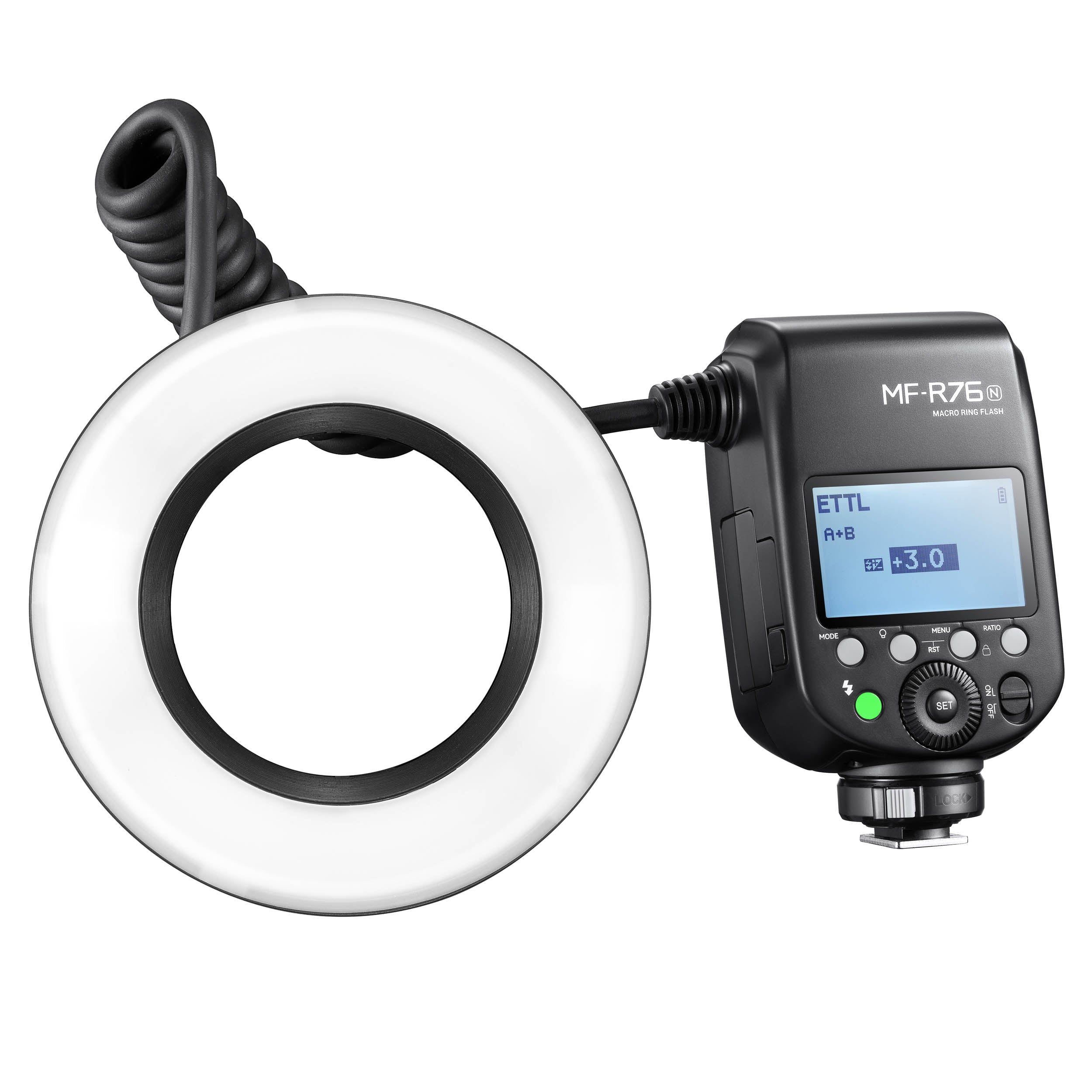 MF R76 C/N/S On Camera TTL Macro Ring Flash for DSLR - Perfect for Jewelry, Product & Close-Up Photography