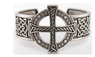 Handmade Pewter Celtic Cross Bracelet for Women & Men - Elegant Irish Jewelry Gift for Christmas, Baptism, Confirmation - Perfect for Religious Occasions & Everyday Wear