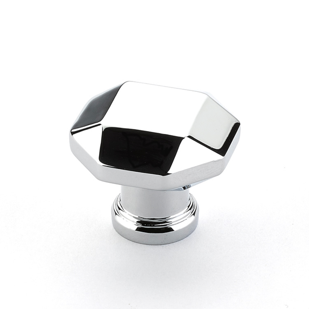 Polished Chrome Modern Cabinet Knobs and Drawer Pulls - Elegant Hardware for Kitchen, Bathroom & Furniture Upgrade | Durable & Stylish Home Improvement Accessories