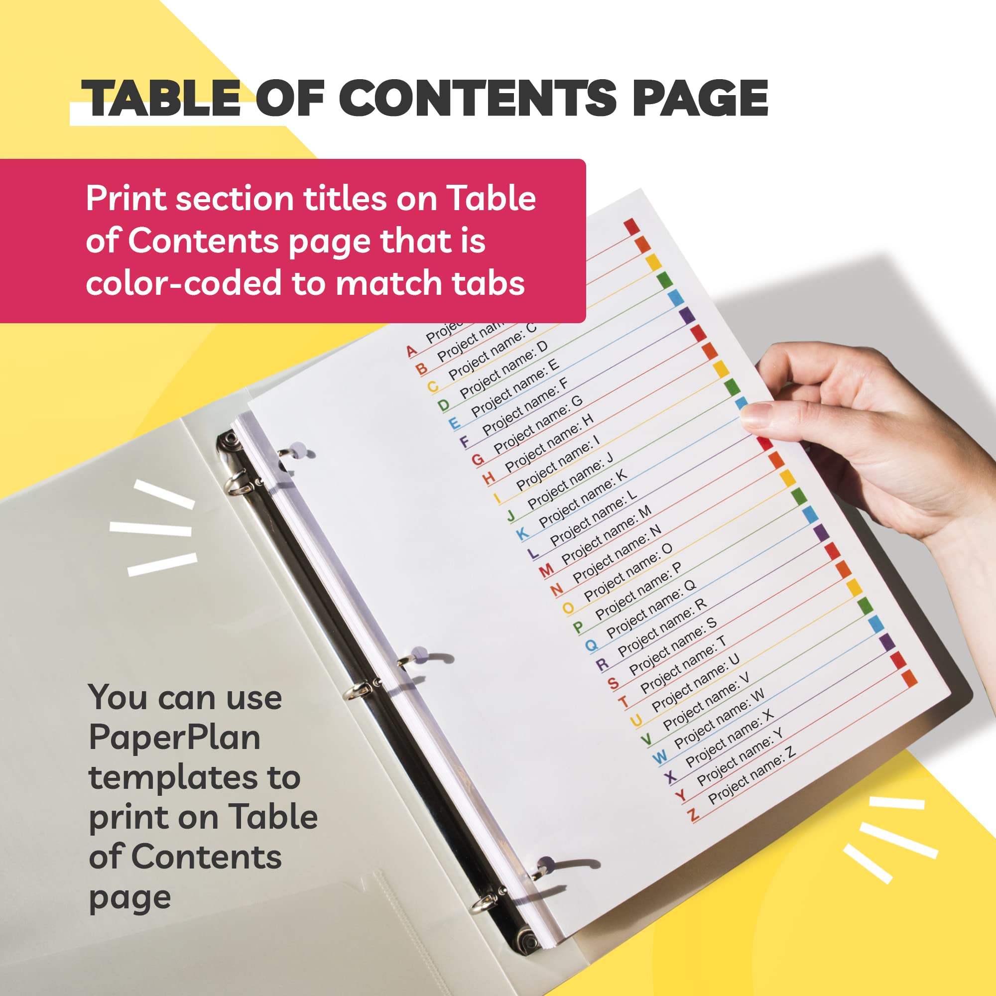 Alphabet Binder Dividers for 3 Ring Binder - 3 Sets of 26 A-Z Dividers, 8.5 x 11 Letter Size - Perfect for School, Office & Home Organization - Durable Tabs for Easy Filing & Maximum Coverage