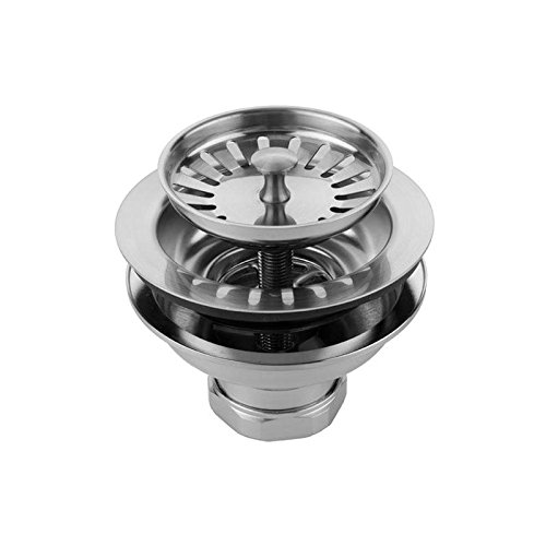 Jaclo 2804-PN Adjustable Kitchen Sink Strainer - Polished Nickel Finish, Universal Fit for All Sink Types | Perfect for Food Prep, Dishwashing & Drain Protection