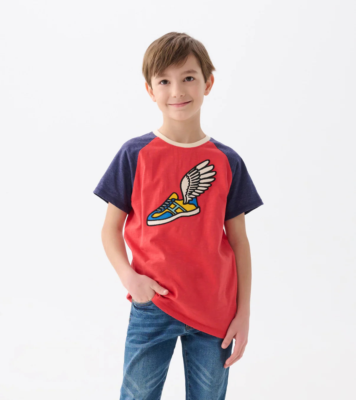 Fast Wings Raglan Tee - Comfortable Baseball Style Long Sleeve Shirt for Men & Women - Perfect for Sports, Casual Wear & Everyday Outfits