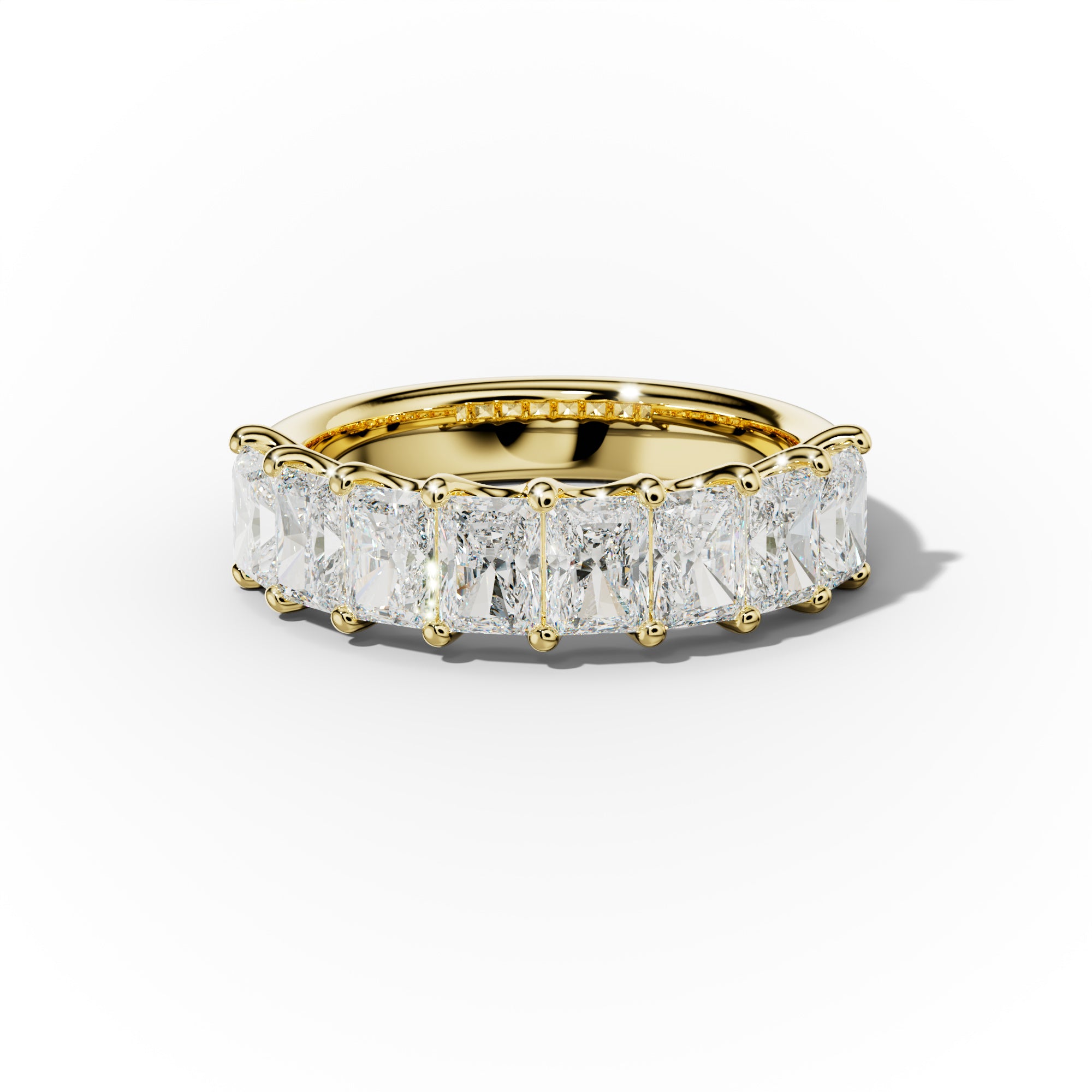 3.0 Carat Radiant Cut Diamond Anniversary Band for Women - 14K White Gold Wedding Ring - Perfect for Anniversaries, Engagements & Special Occasions