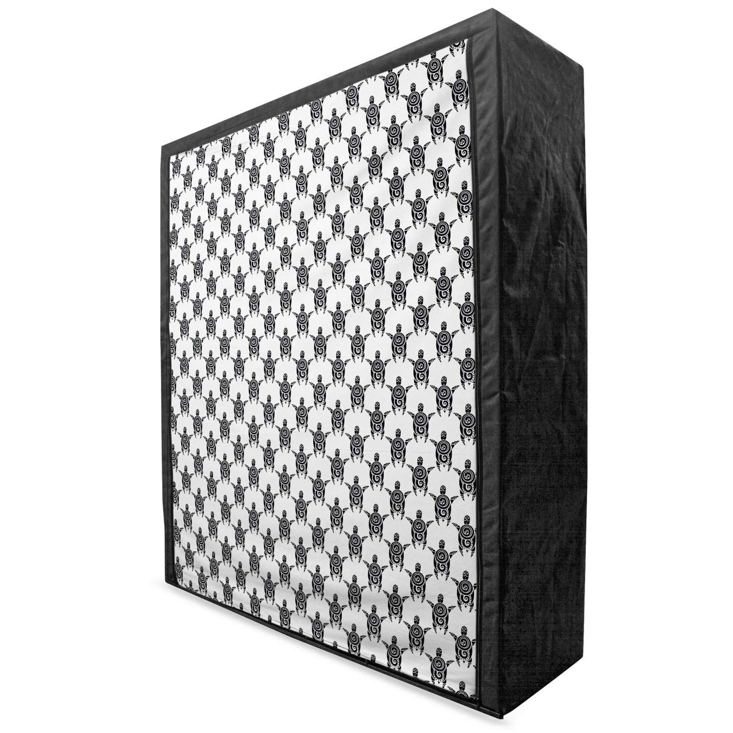 Ambesonne Portable Fabric Wardrobe with Maori Style Sea Turtle Design - 59