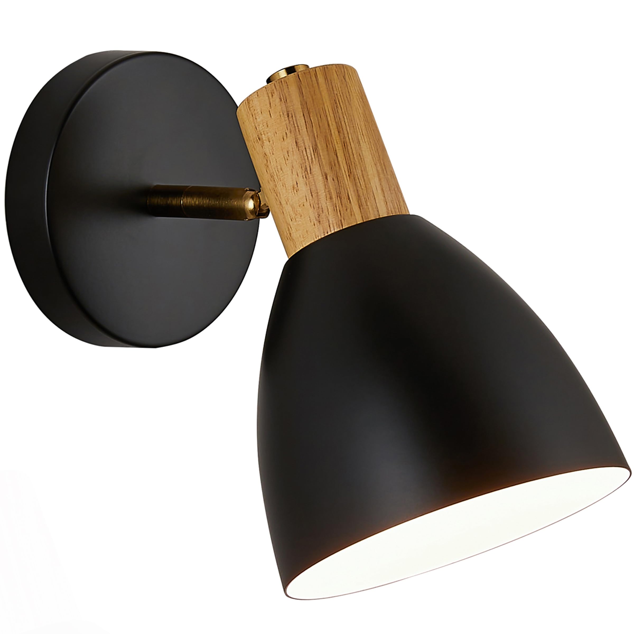 Industrial Wall Sconces Lighting Fixture - Adjustable Hardwired Wall Lamp for Bedroom, Bathroom, Hallway - Black Modern Farmhouse Light for Bedside Reading & Bathroom Sink Lighting - Perfect for Home Decor & Nighttime Ambience