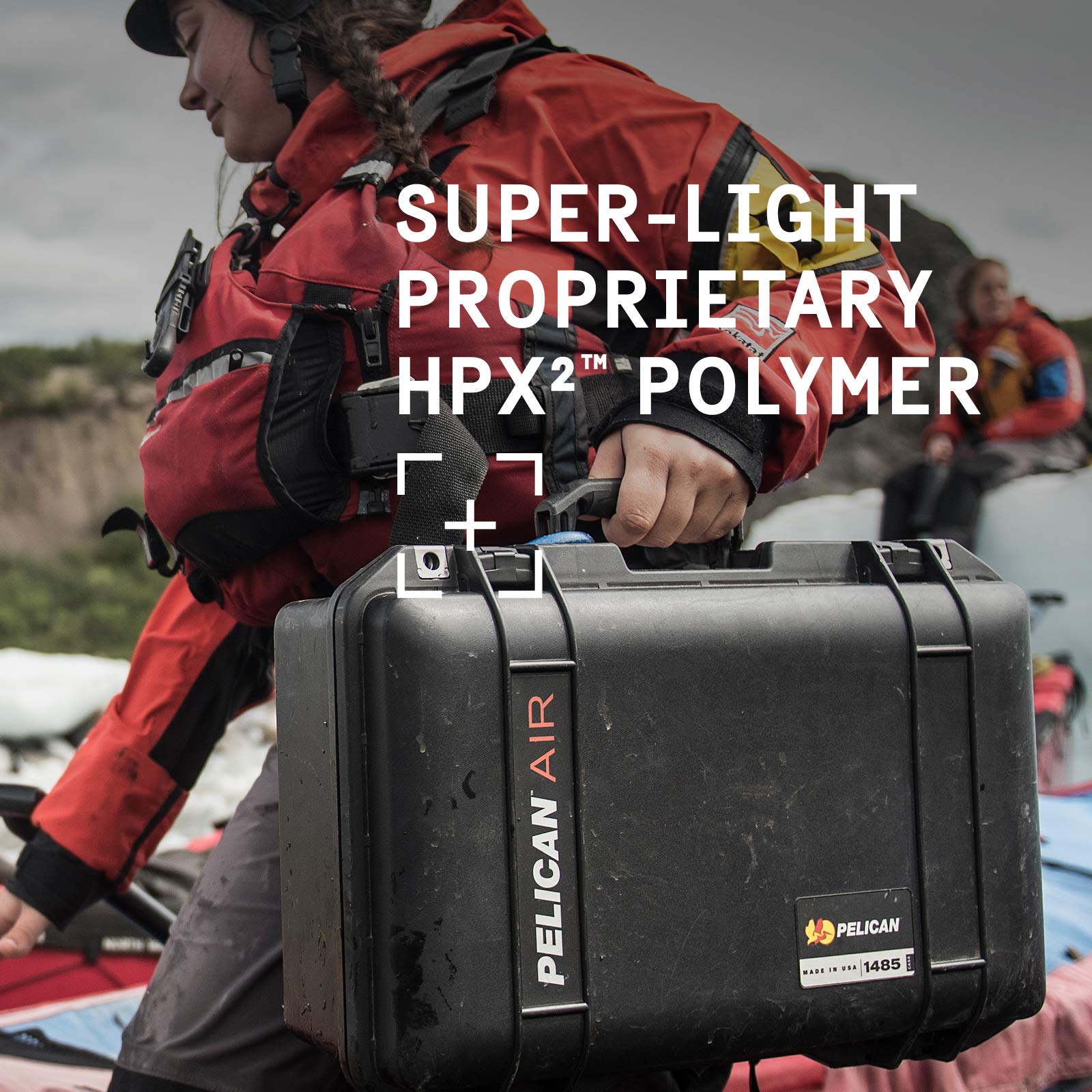 Pelican Air 1485 Waterproof Hard Case with Trekpak Dividers - Lightweight Protective Storage for Cameras, Electronics & Gear - Travel, Outdoor Adventures & Professional Use