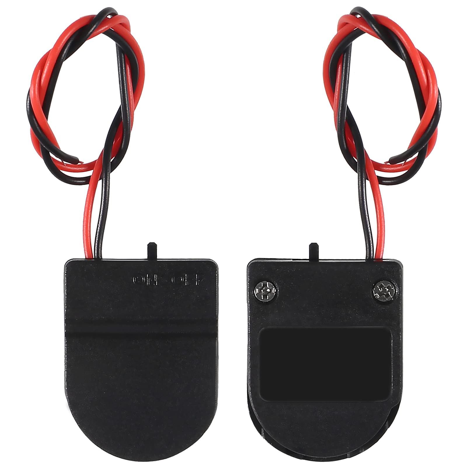 10pcs CR2032 Battery Holder with On/Off Switch - Coin Cell Battery Storage Box for DIY Electronics, Watches, and Key Fobs - Durable Plastic Container for Easy Battery Replacement