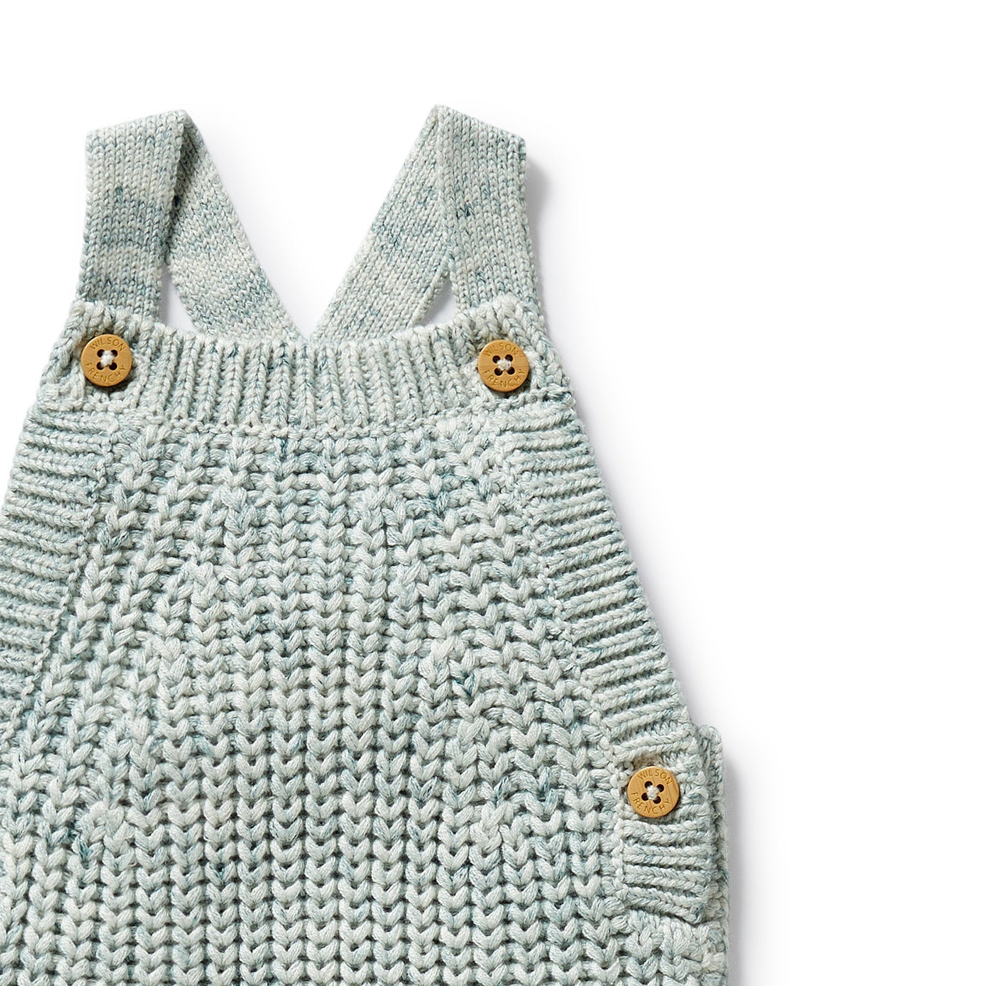Organic Moss Speckle Knitted Overalls for Women - Soft Cotton Jumpsuit for Casual Wear, Maternity & Nursing, Boho Style Outfits - Perfect for Everyday Comfort, Outdoor Adventures & Relaxing at Home
