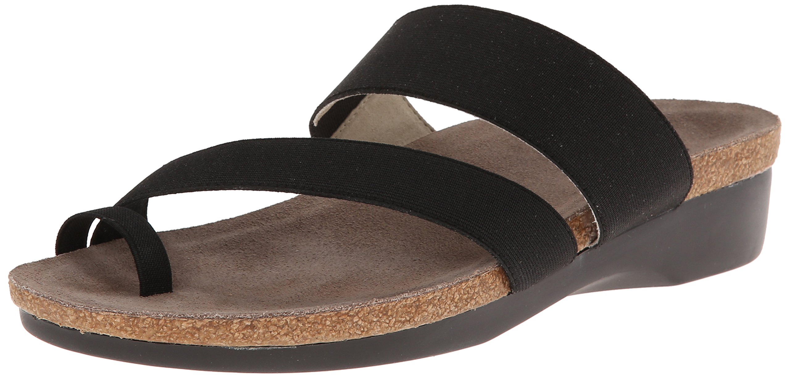Munro Aries Slide Sandals for Women - Comfortable Black Fabric Slides - Size 9 Wide (D) - Perfect for Beach, Pool, and Casual Summer Wear