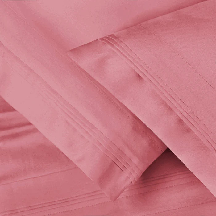 Premium 650 Thread Count Egyptian Cotton Pillowcase Set - Ultra Soft & Breathable for a Luxurious Sleep Experience | Perfect for Bedroom, Hotel, or Gift