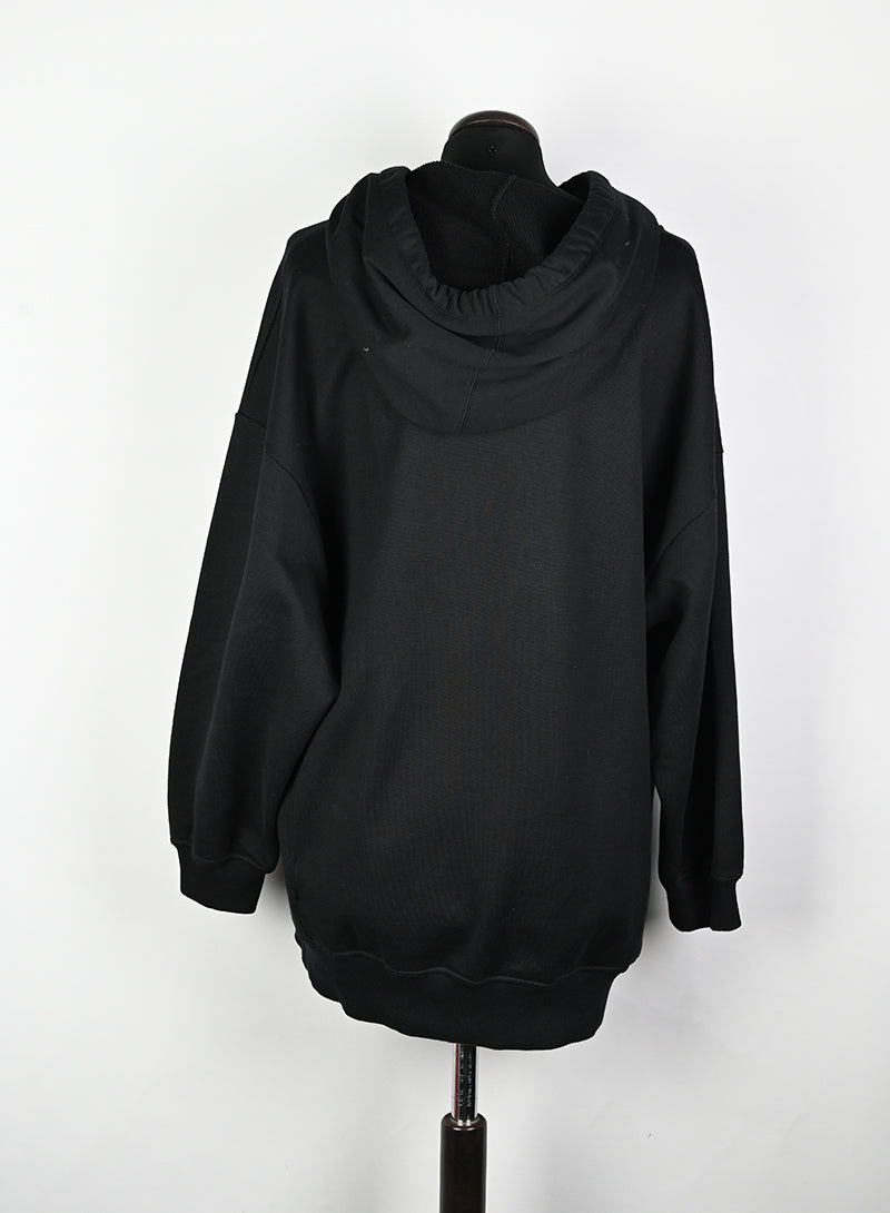 Valentino Black Hoodie with Oversized Logo - Size M | Stylish & Comfortable for Casual Wear & Street Fashion