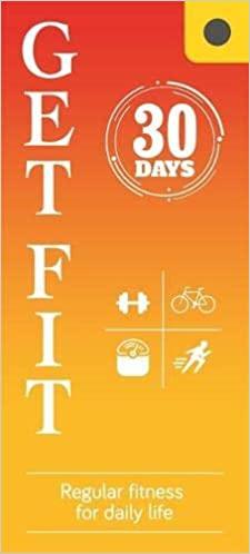 30 Days of Getting Fit - 30 Healthy Days Fan - Perfect for Home Workouts, Gym Training & Weight Loss Journey
