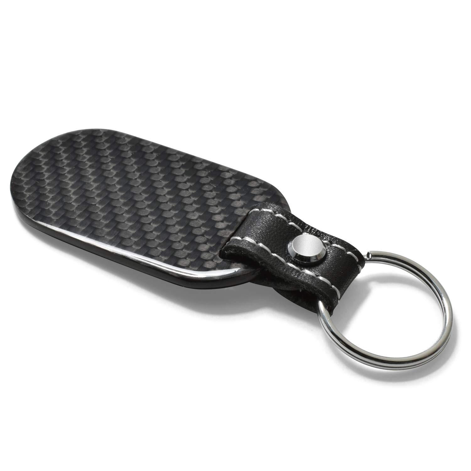 Jeep Wrangler Rubicon Key Chain - 100% Authentic Black Carbon Fiber Tag Style | Perfect for Jeep Owners & Off-Road Enthusiasts
