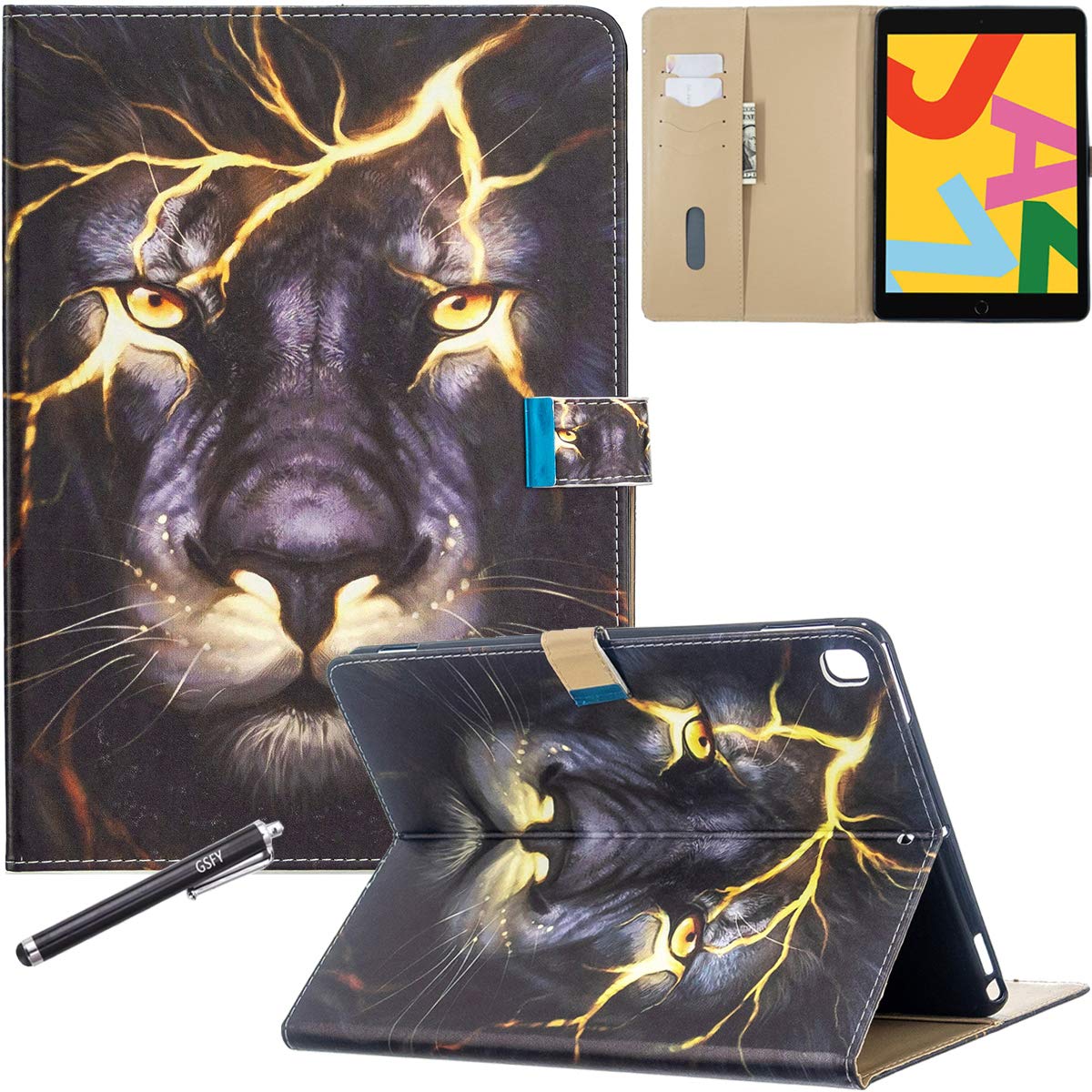 GSFY Magnetic Smart Cover Case for iPad 7th Gen 10.2