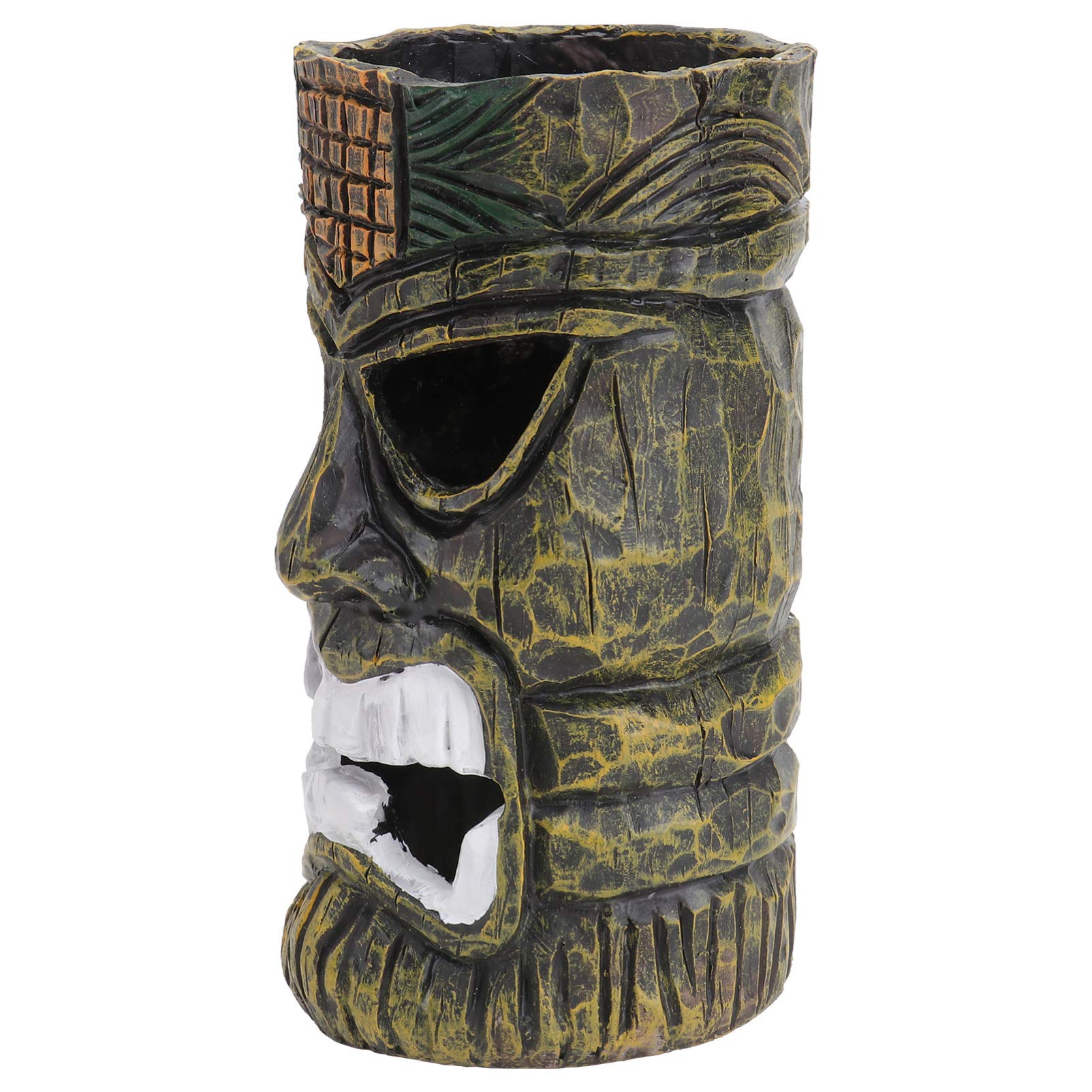 POPETPOP Fish Tank Decor - Easter Island Statue Resin Replica Ornaments for Aquarium, Terrarium & Vivarium | Freshwater & Saltwater Fish Tank Accessories | Perfect for Home, Office & Garden Aquatic Displays
