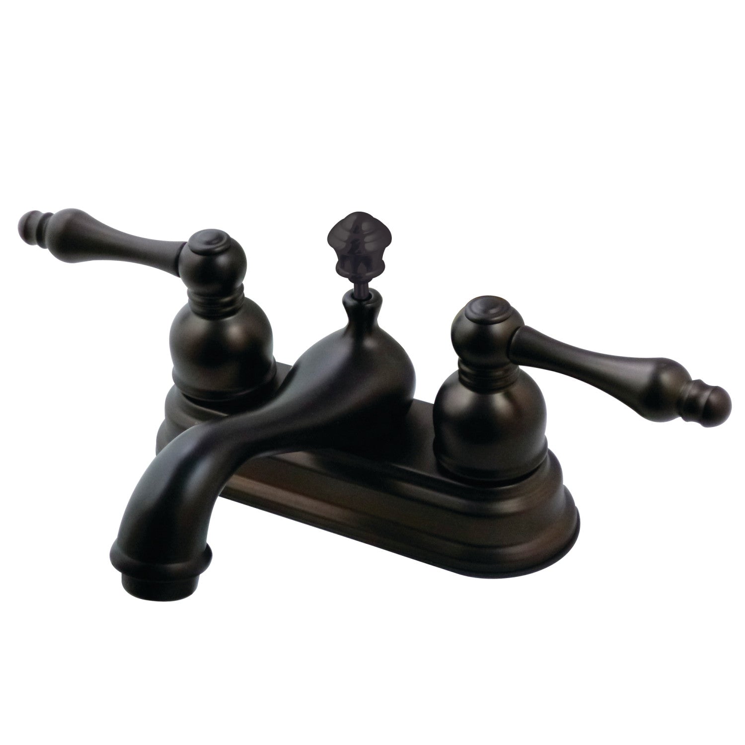 American Classic FSY3605ACL Oil Rubbed Bronze Bathroom Faucet - Double Handle 3 Hole Deck Mount 4 Inch Centerset Sink Faucet with Pop Up Drain - Perfect for Bathroom Vanity, Powder Room & Guest Bath Installation