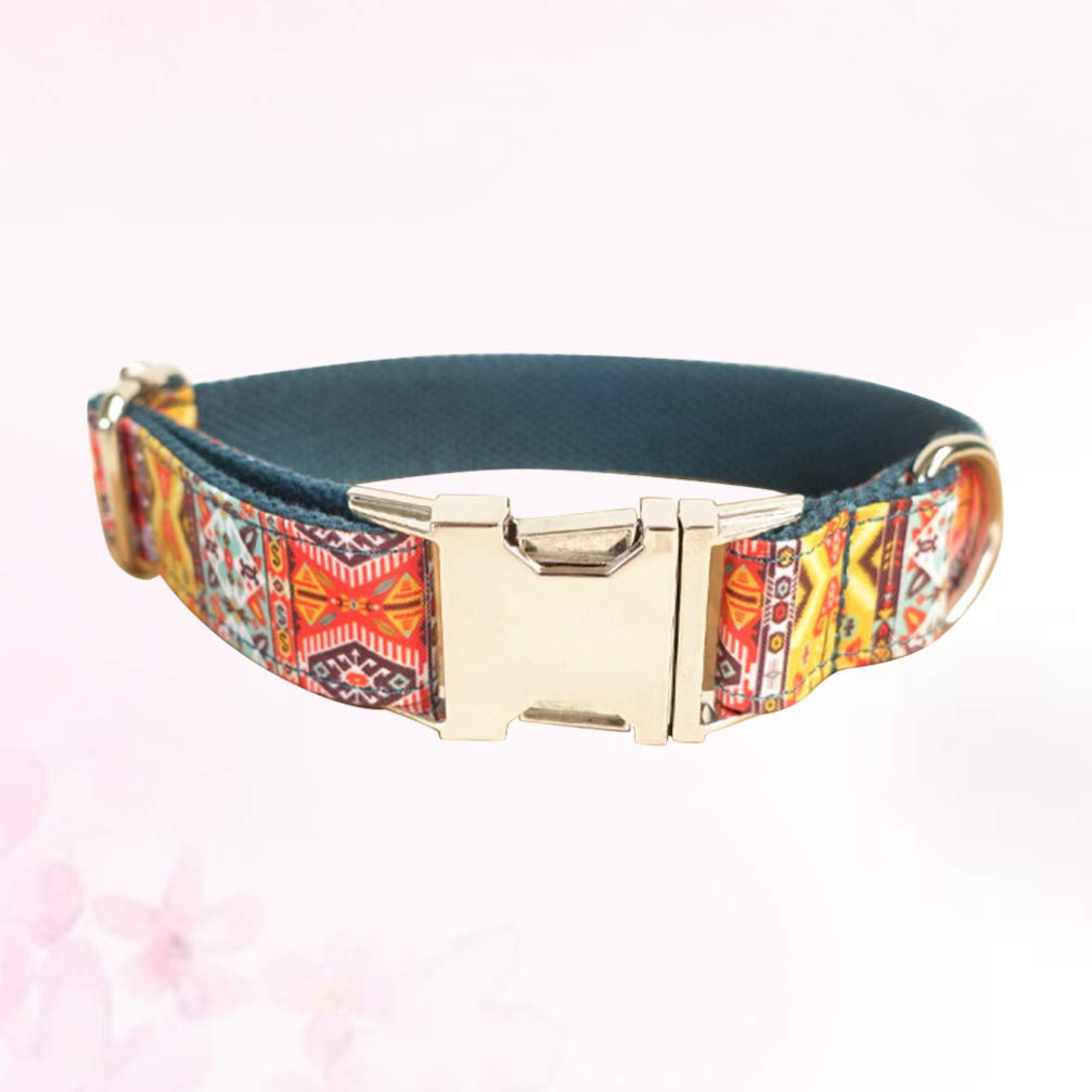Handmade Adjustable Dog Collar for Small Medium Large Dogs - Soft Comfortable Pet Collar with D-Ring for Leash - Perfect for Walking, Training, and Outdoor Adventures