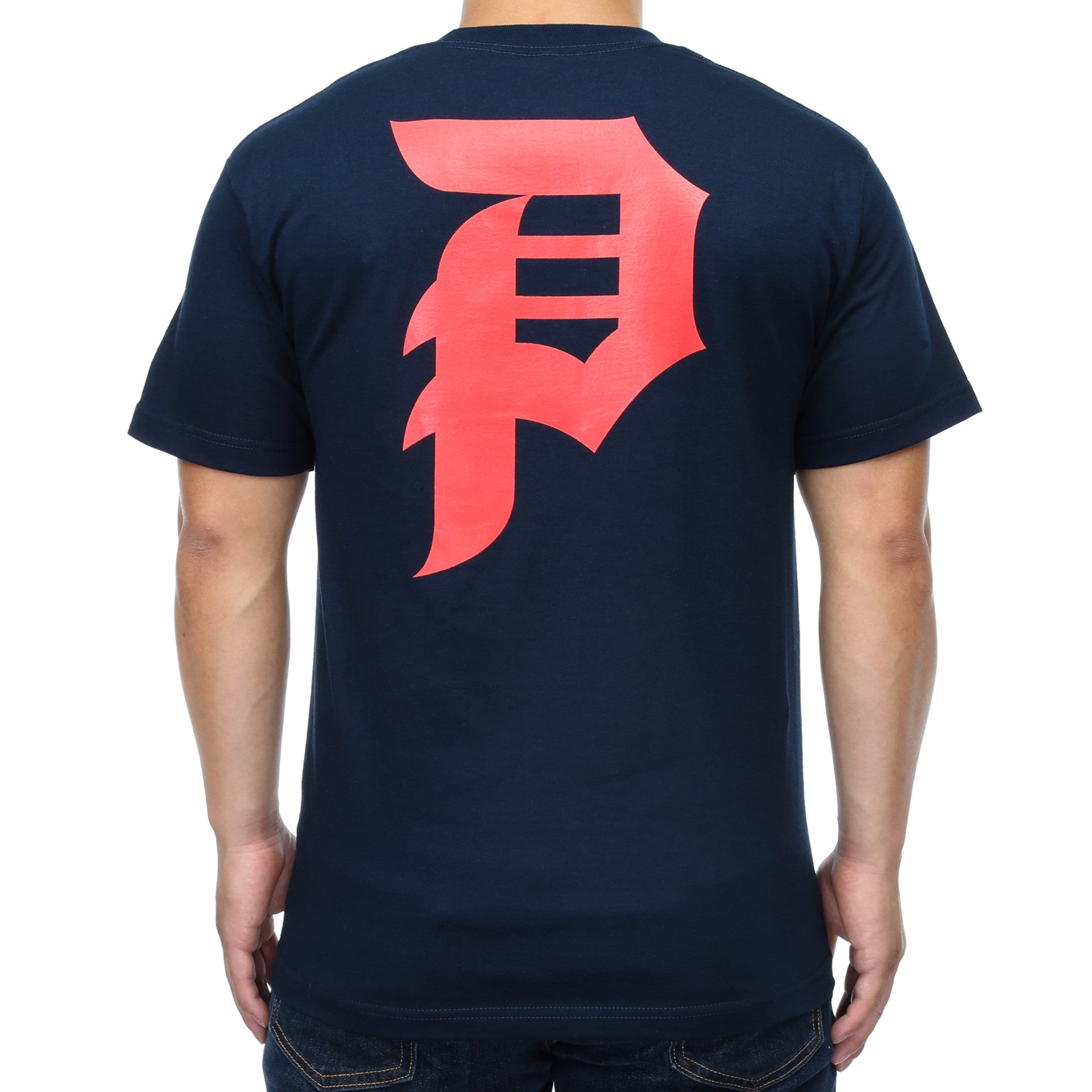 Primitive Dirty P Graphic T-Shirt for Men - Red & Navy Cotton Tee - Streetwear Fashion for Casual Wear & Skateboarding