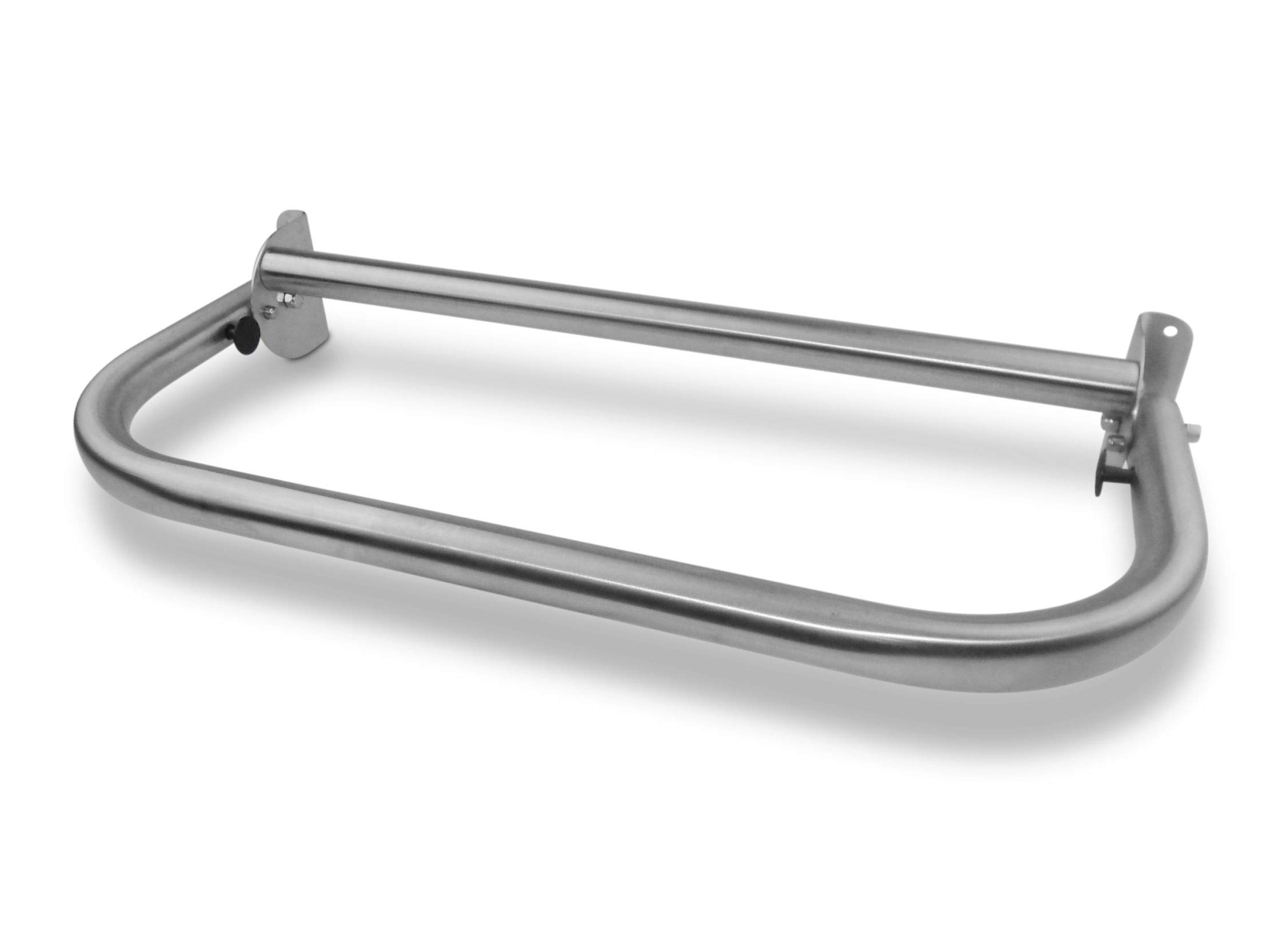 Stainless Steel Extendable Flip-Up Grab Bar for Bathroom Safety - 24