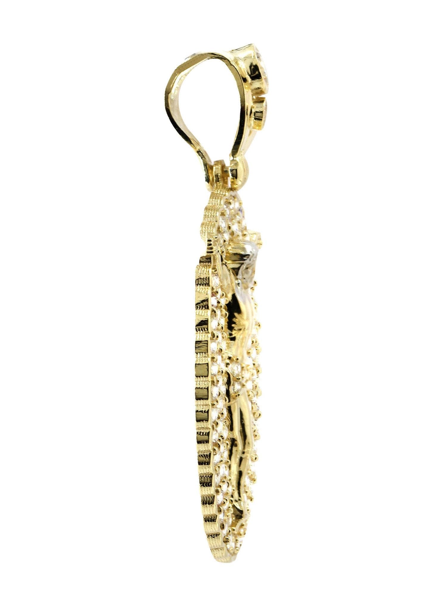 10K Gold Crucifix Pendant - 5.8 Grams Religious Jewelry for Men & Women - Perfect for Baptism, First Communion & Everyday Wear