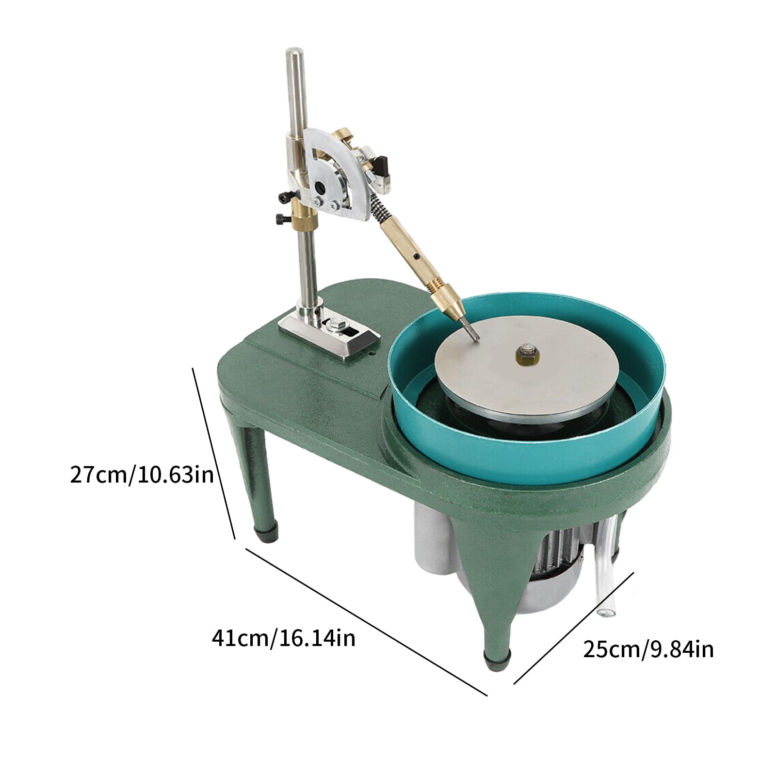 Professional Gem Faceting Machine - 180W 110V Jewelry Polisher with Angle Adjustment & Faceted Manipulator for Jade, Gemstones & Crystal Grinding | Perfect for Jewelry Making, Lapidary & DIY Crafting