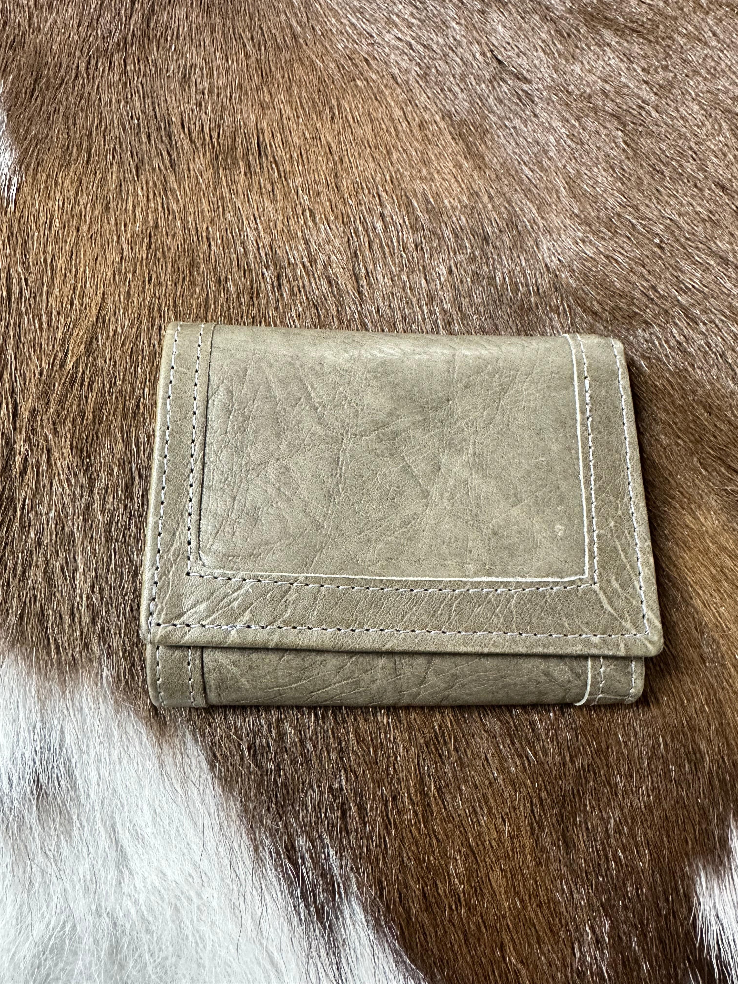 Twisted X Grey Elephant Print Genuine Leather Wallet for Men - Stylish RFID Blocking Bifold Wallet for Everyday Use & Travel
