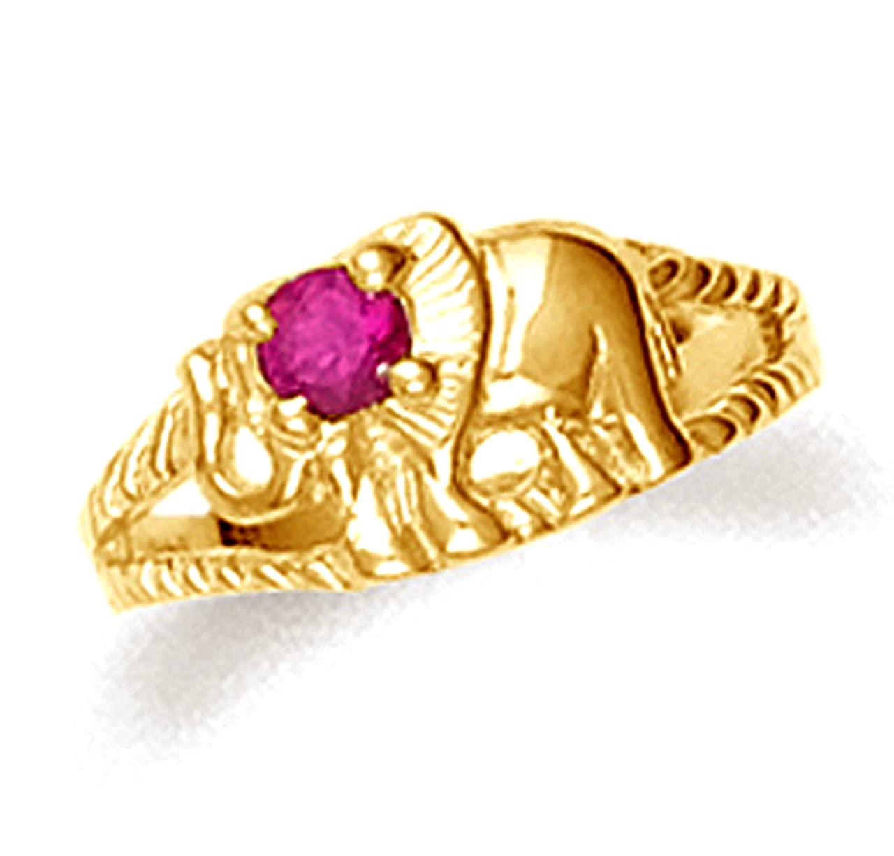 Gold Baby Elephant Ring - Adjustable Size 2 - Perfect for Gifts, Fashion Jewelry & Boho Style Outfits
