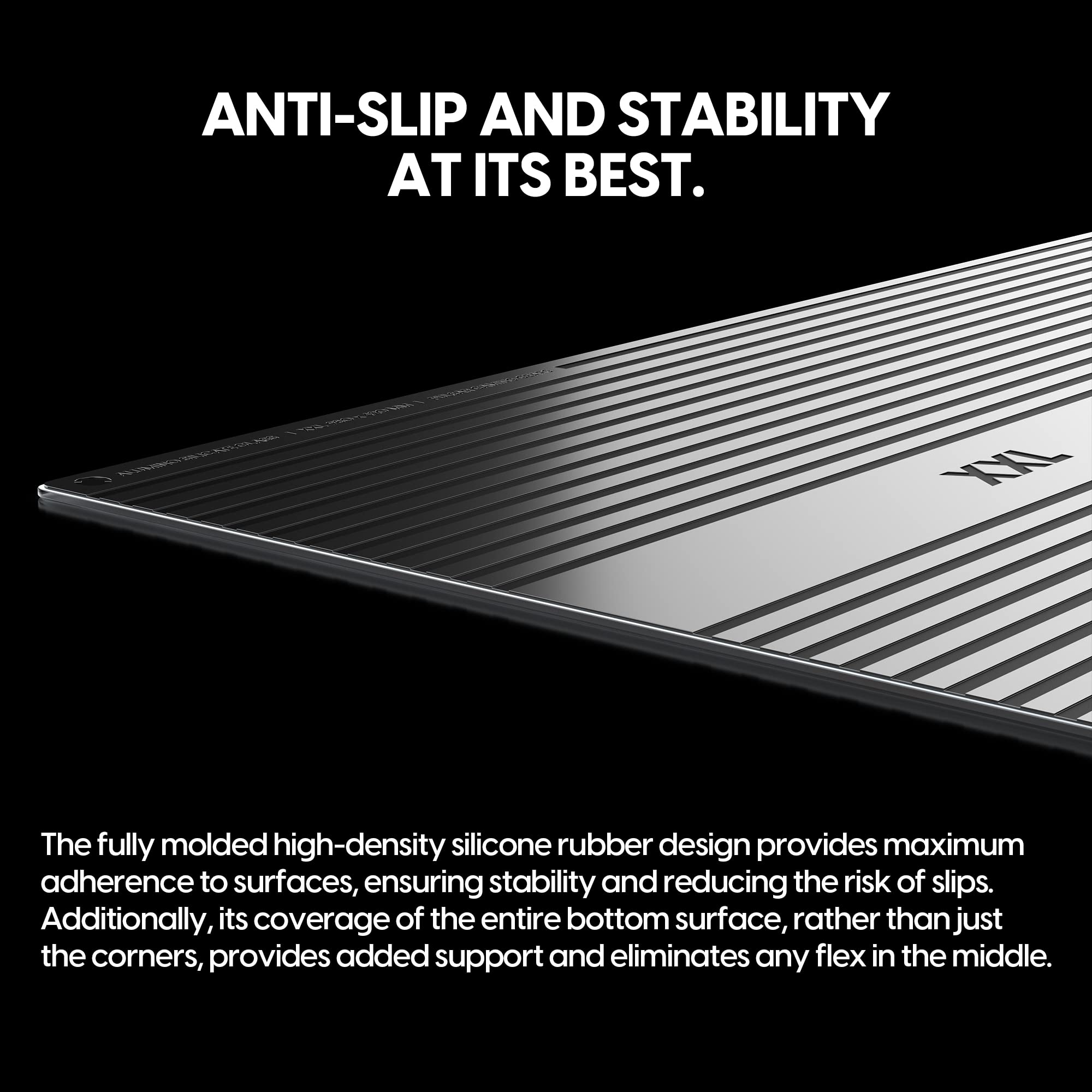 Pulsar Superglide Premium Glass Mouse Pad XXL - Alumino-Silicate Glass Surface, Anti-Slip High-Density Silicone Base, 38.5x16.5 Inches (White) - Perfect for Gaming, Office Work & Graphic Design