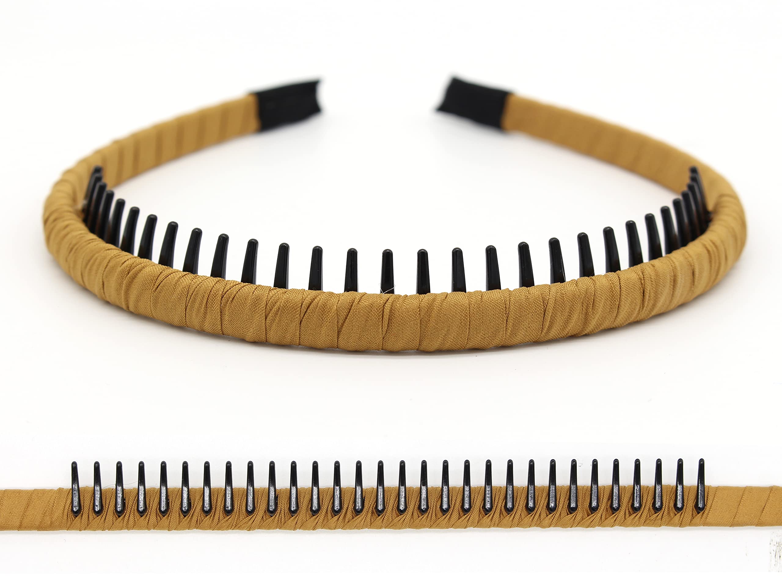Fashion Headbands for Women - Non Slip Comfy Hair Hoops with Tooth Comb - 4 Color Options for Workouts, Yoga, and Everyday Wear
