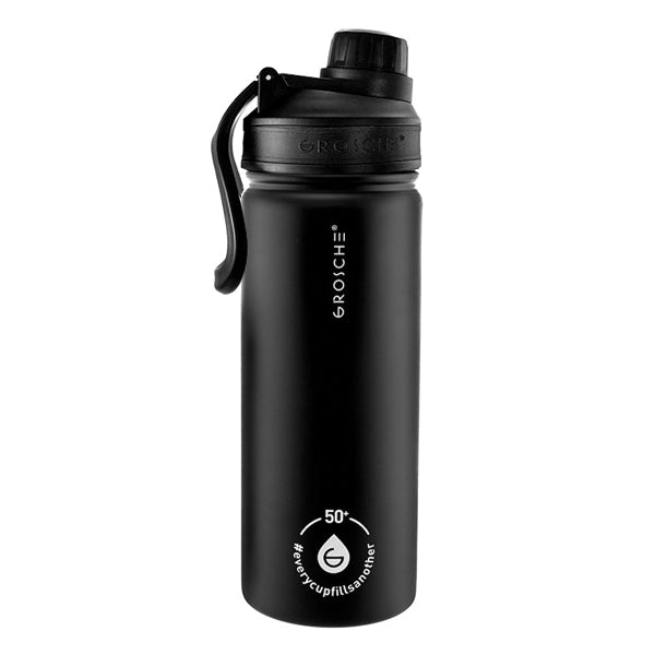 GROSCHE Chicago Stainless Steel Tea Infuser Tumbler - 20oz Insulated Travel Mug for Hot & Cold Beverages - Perfect for Office, Gym, and Outdoor Adventures