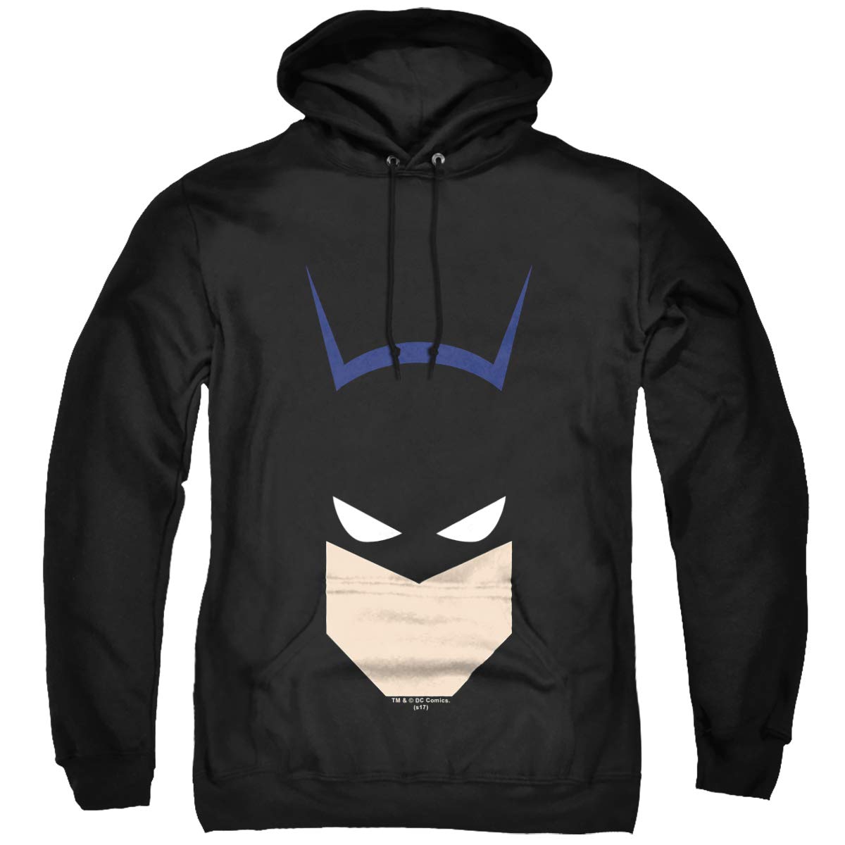 Trevco Batman Bat Head Unisex Adult Pull-Over Hoodie | DC Comics Superhero Costume & Casual Wear for Men & Women | Perfect for Cosplay, Halloween, and Everyday Fashion