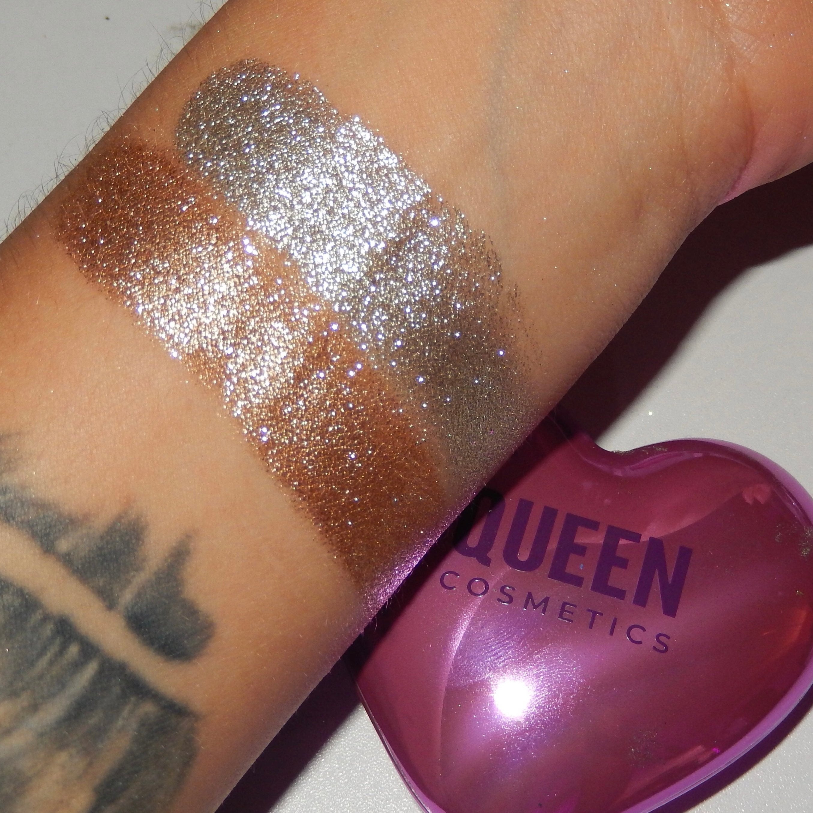 Sublime Hearts Refillable Metallic Eyeshadow Palette - Long Lasting Shimmer Makeup for Party, Night Out & Special Occasions