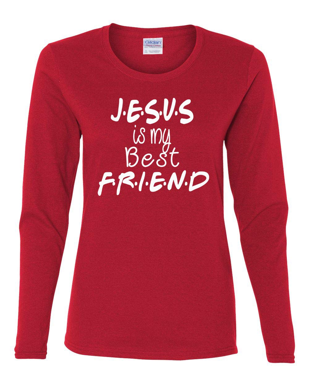 TSC Jesus is My Best Friend Women's Long Sleeve T-Shirt - Perfect for Church, Bible Study, and Daily Inspiration
