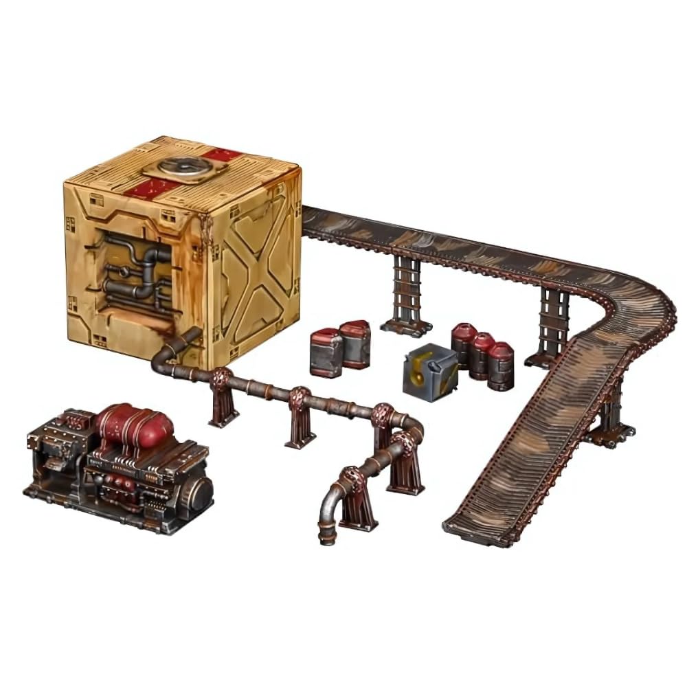 Mantic Games Terrain Crate: Industrial Zone - Scenery Set for Tabletop Wargaming & Miniature Battles - Perfect for Warhammer 40K, D&D and Sci-Fi RPG Game Scenes