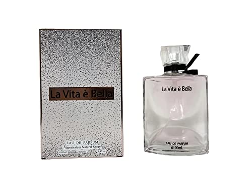 LA VITA E BELLA Women's Designer Perfume Eau de Parfum 3.4 fl.oz (100ml) - Long Lasting Floral Fragrance for Women, Day & Night Wear, Gift for Her