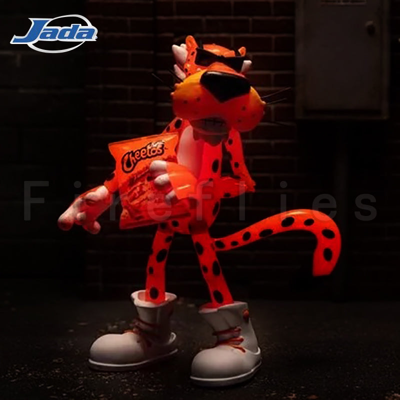 Jada Toys 1/12 Scale 6-Inch Cheetos Chester Cheetah Flamin' Hot Crunchy Action Figure - Perfect for Collectors, Display, and Role-Playing Games