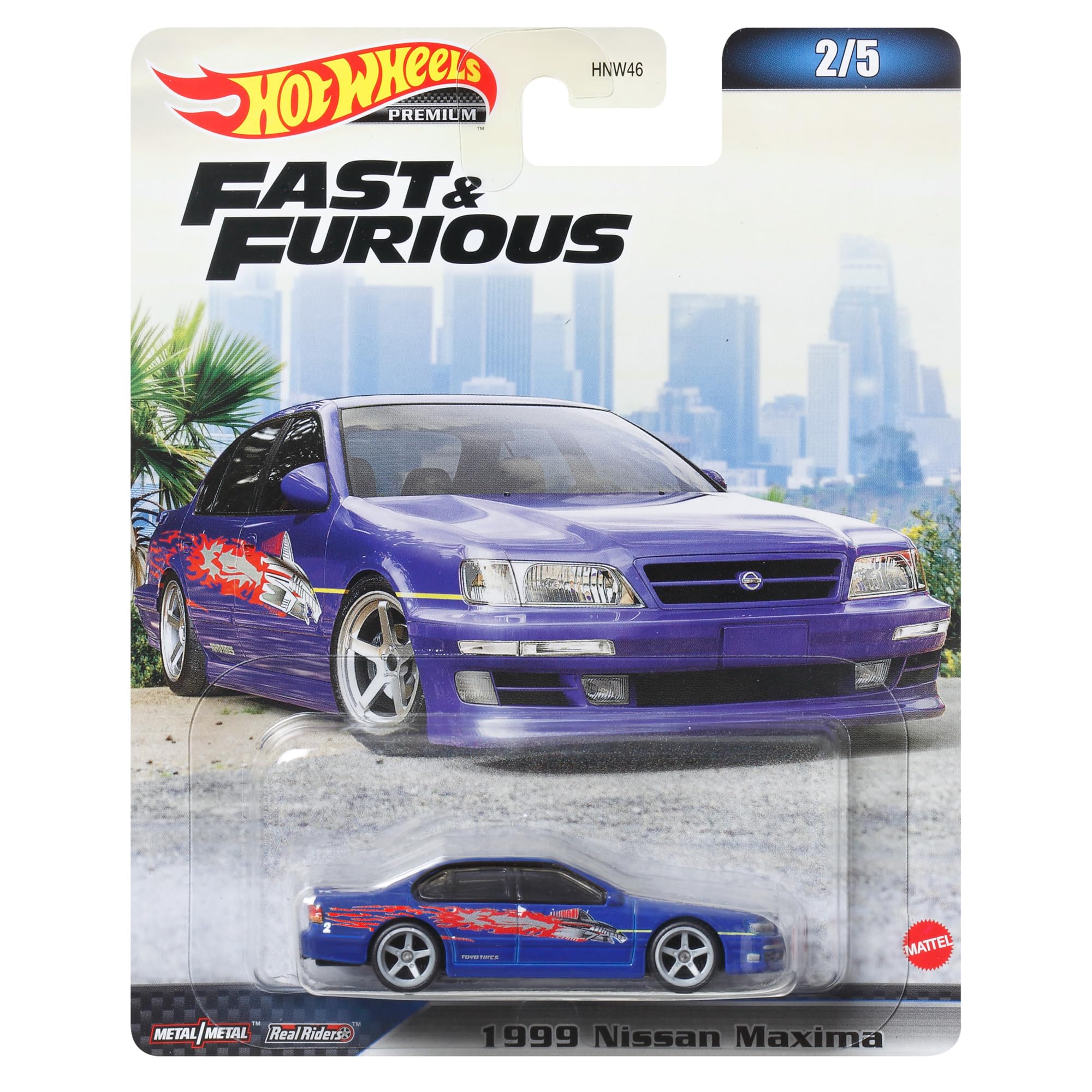 Hot Wheels 1999 Nissan Maxima Die-Cast Car - 1:64 Scale Collectible Toy for Kids & Adults - Perfect for Display, Play & Racing Scenes