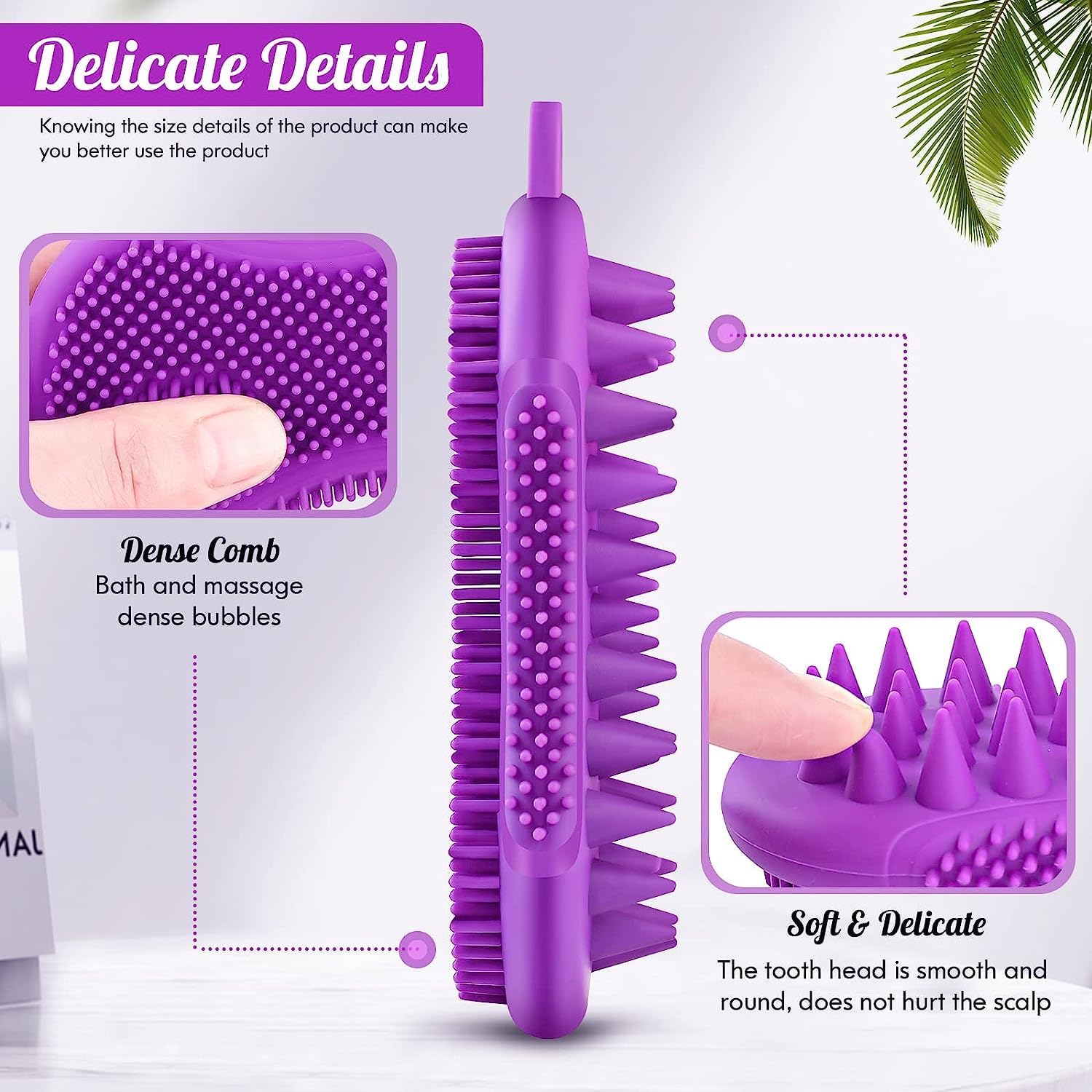 ATHA 3-in-1 Silicone Body Scrubber, Exfoliating Bath Brush & Shower Scrub for Deep Cleansing - Soft Bristles, Gentle Skin Exfoliation, Durable & Hygienic - Perfect for Spa, Home Bath & Shower (Multicolor, Pack of 1)
