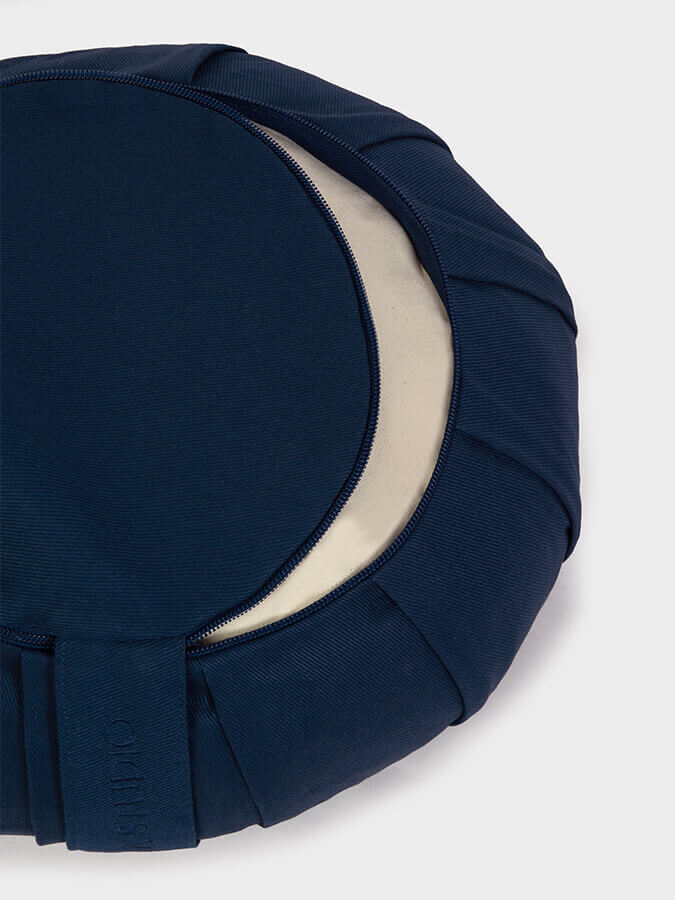 Organic Buckwheat Zafu Meditation Cushion - Round Yoga Pillow for Comfortable Seating, Posture Support & Zen Practice - Perfect for Home, Studio & Meditation Spaces