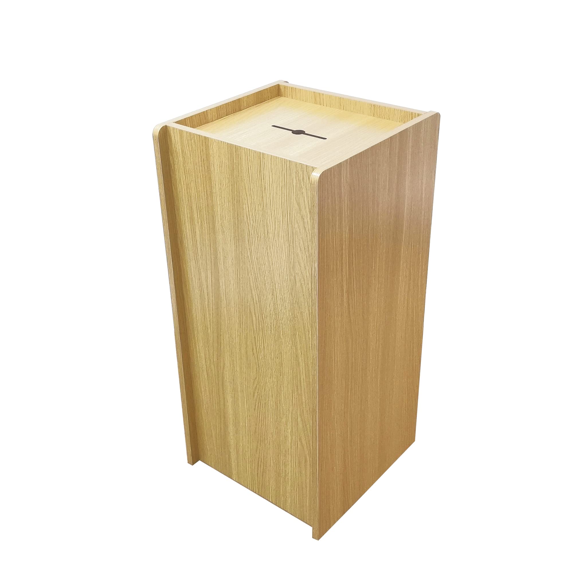 FixtureDisplays® Wooden Donation Box - MDF Veneer Tithing Box for Church, Charity & Fundraising Events - Perfect for Churches, Schools & Non-Profit Organizations