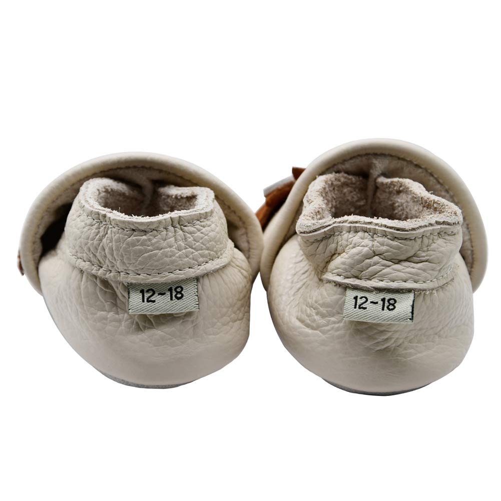 iEvolve Baby Soft Sole First Walker Shoes for Girls & Boys - Non-Slip Toddler Moccasins for Indoor & Outdoor Play, Crawling & Early Walking