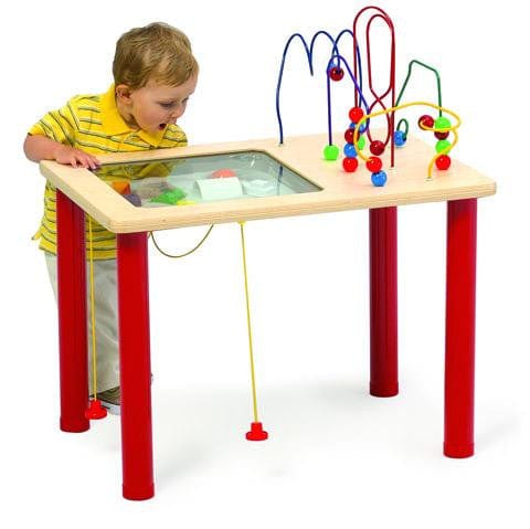 Bead Blast Vehicle Adventure Play Table - Durable Kids Activity Table for Sand & Water Play - Perfect for Indoor & Outdoor Preschool Playrooms, Daycares, and Backyard Fun