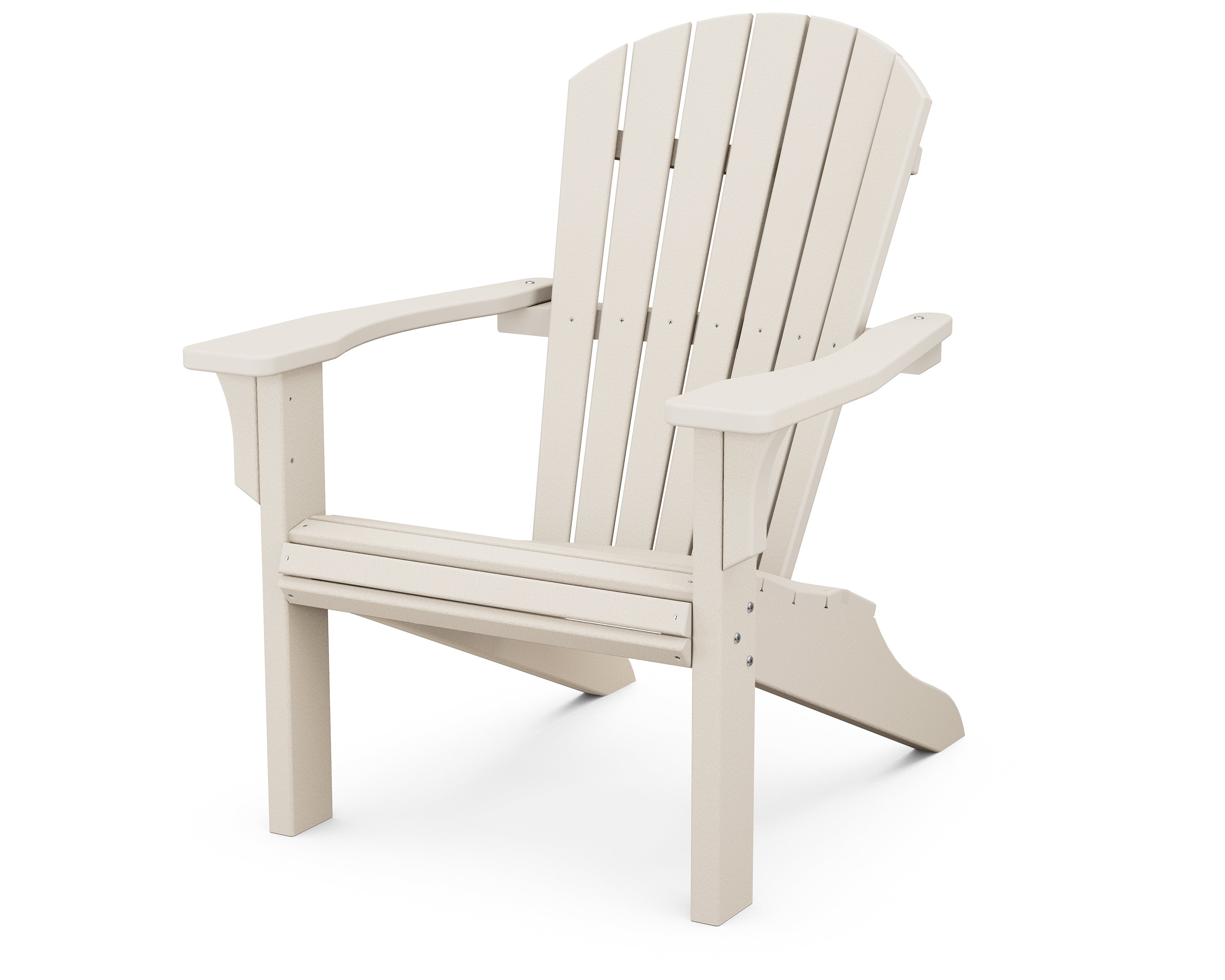 POLYWOOD Seashell Adirondack Chair - Durable Outdoor Furniture for Patio, Poolside & Garden Relaxation